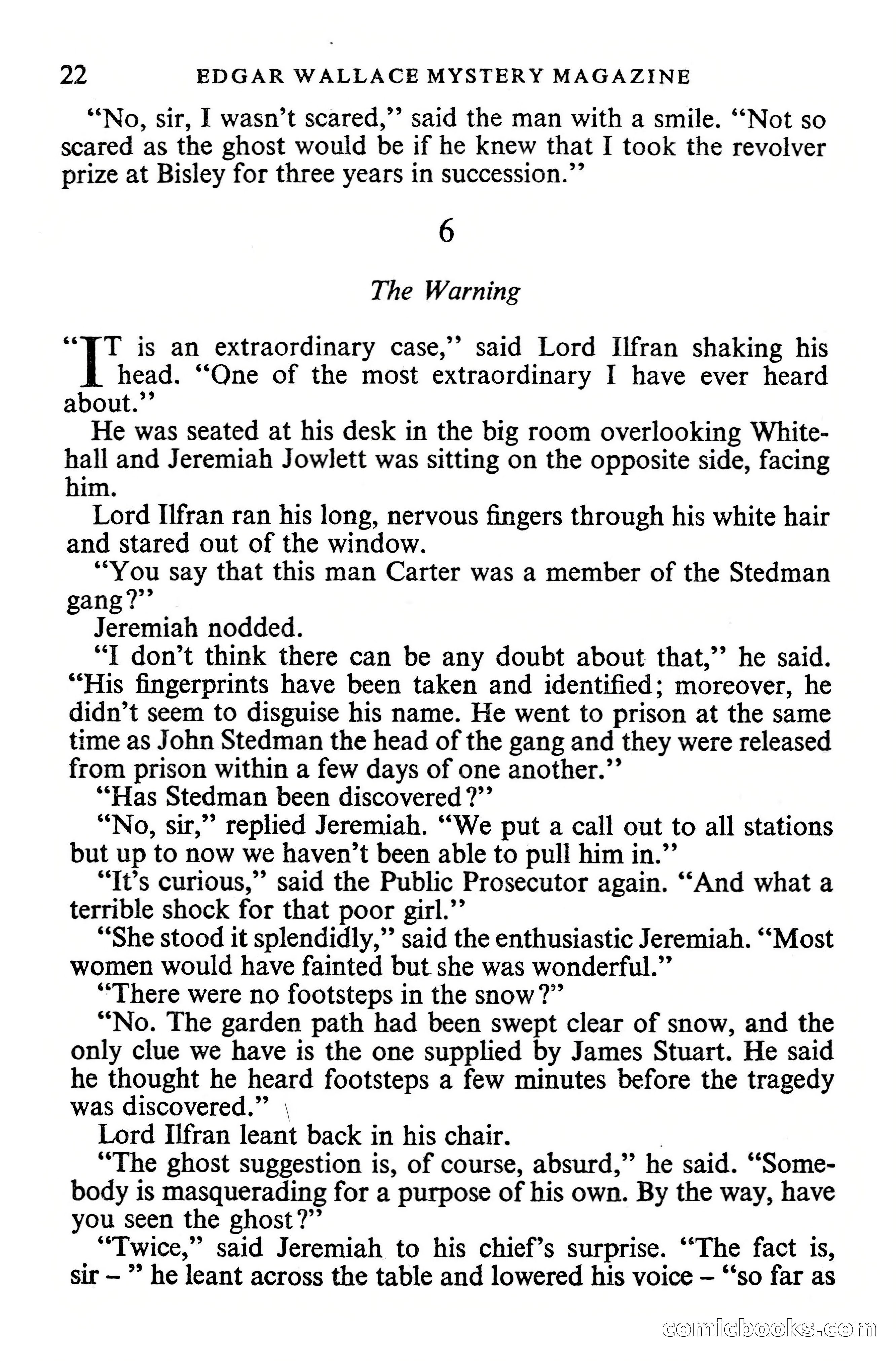 Edgar Wallace Mystery Magazine, Vol. 1, No. 1 — page 24 of 132
