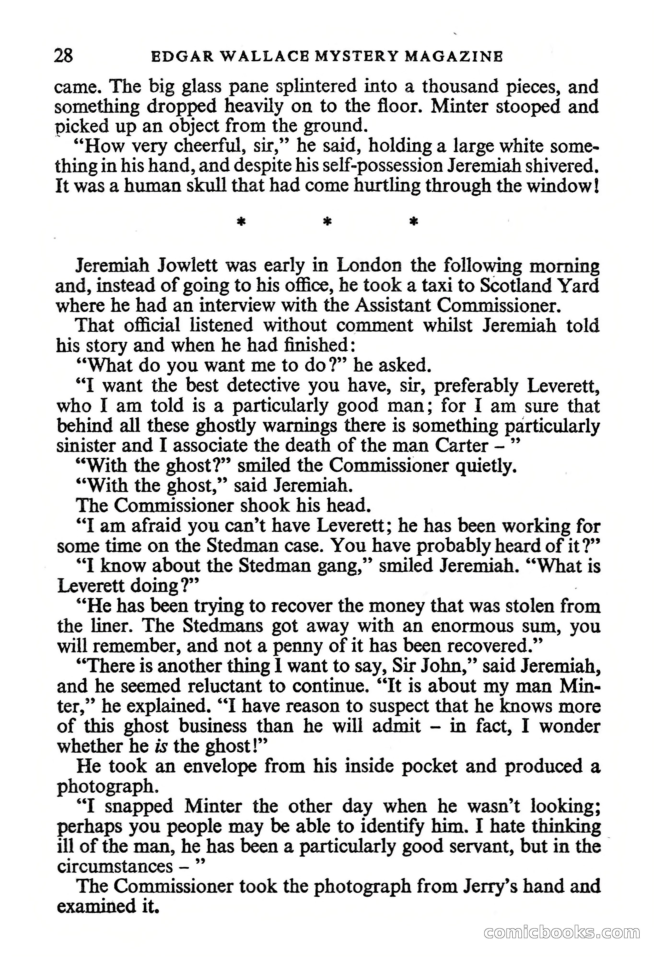 Edgar Wallace Mystery Magazine, Vol. 1, No. 1 — page 30 of 132