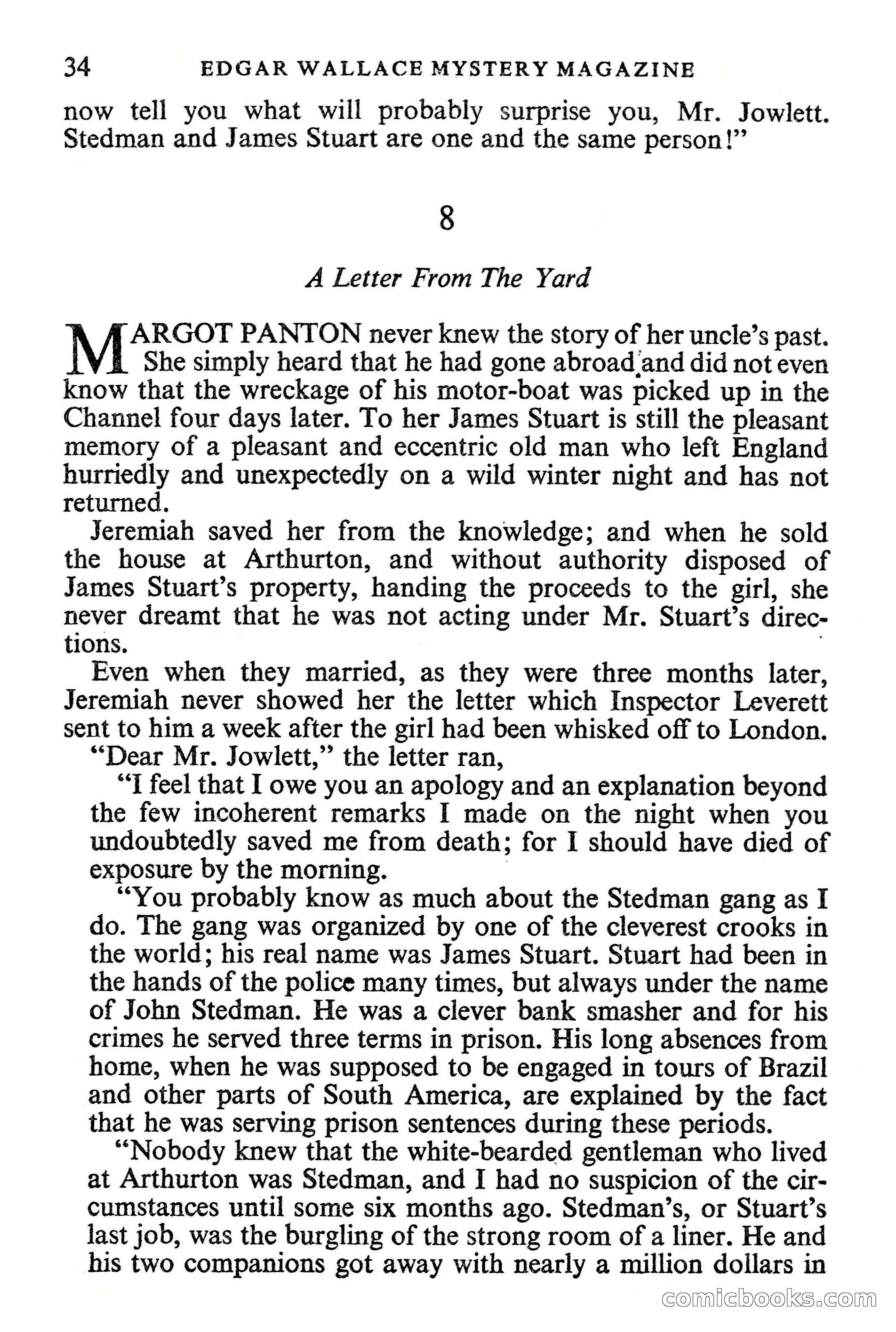 Edgar Wallace Mystery Magazine, Vol. 1, No. 1 — page 36 of 132