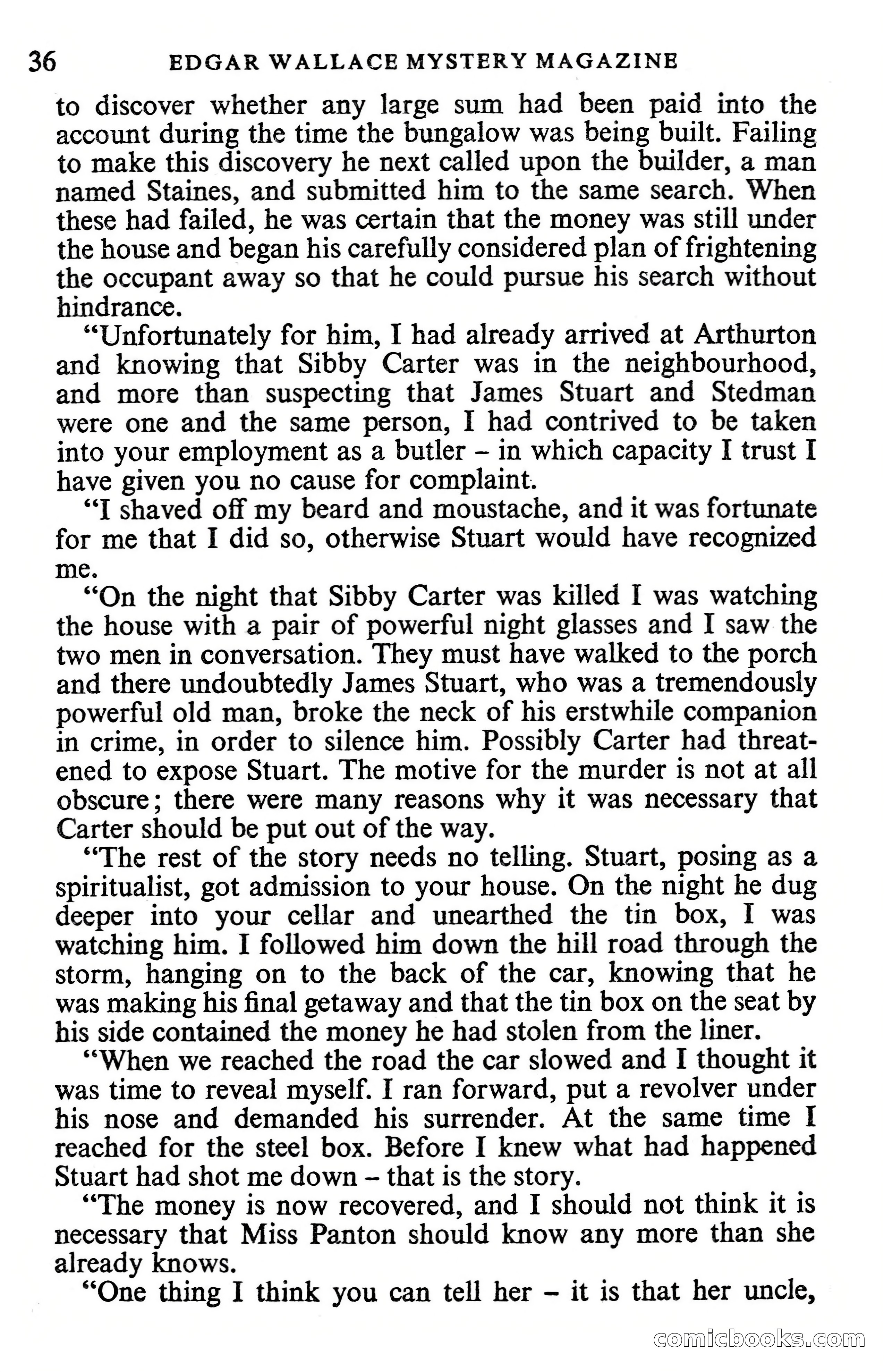 Edgar Wallace Mystery Magazine, Vol. 1, No. 1 — page 38 of 132