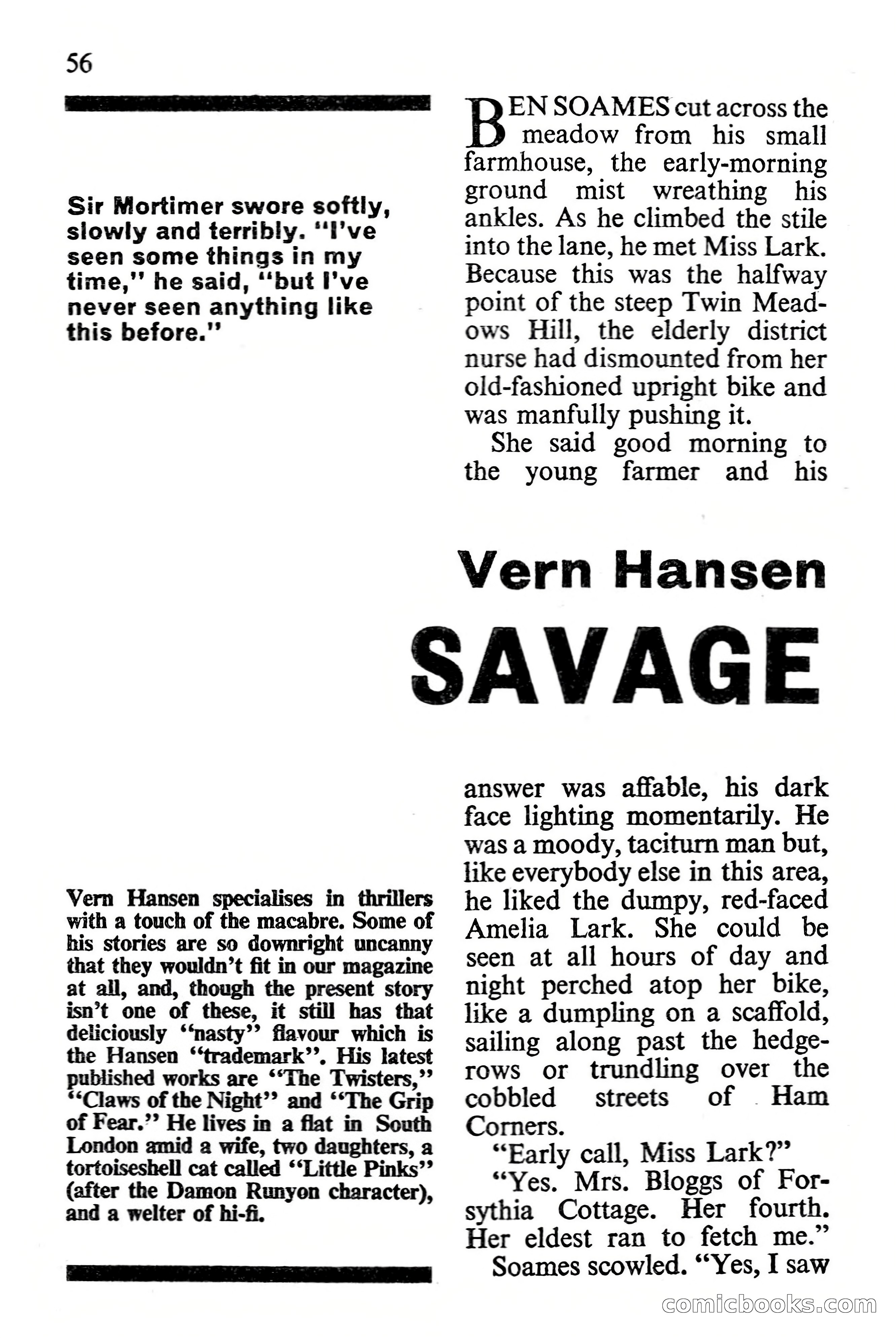 Edgar Wallace Mystery Magazine, Vol. 1, No. 1 — page 58 of 132