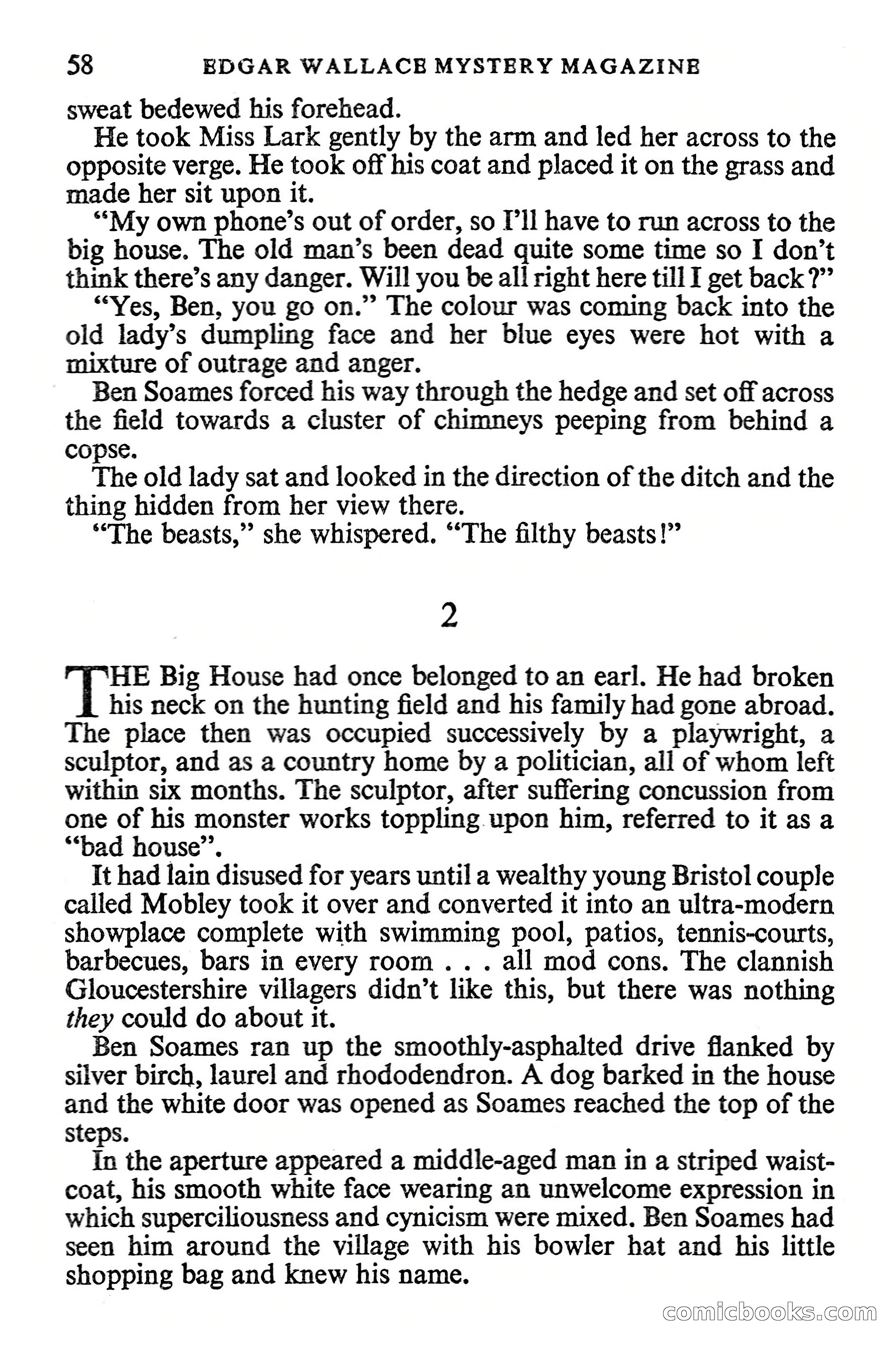 Edgar Wallace Mystery Magazine, Vol. 1, No. 1 — page 60 of 132
