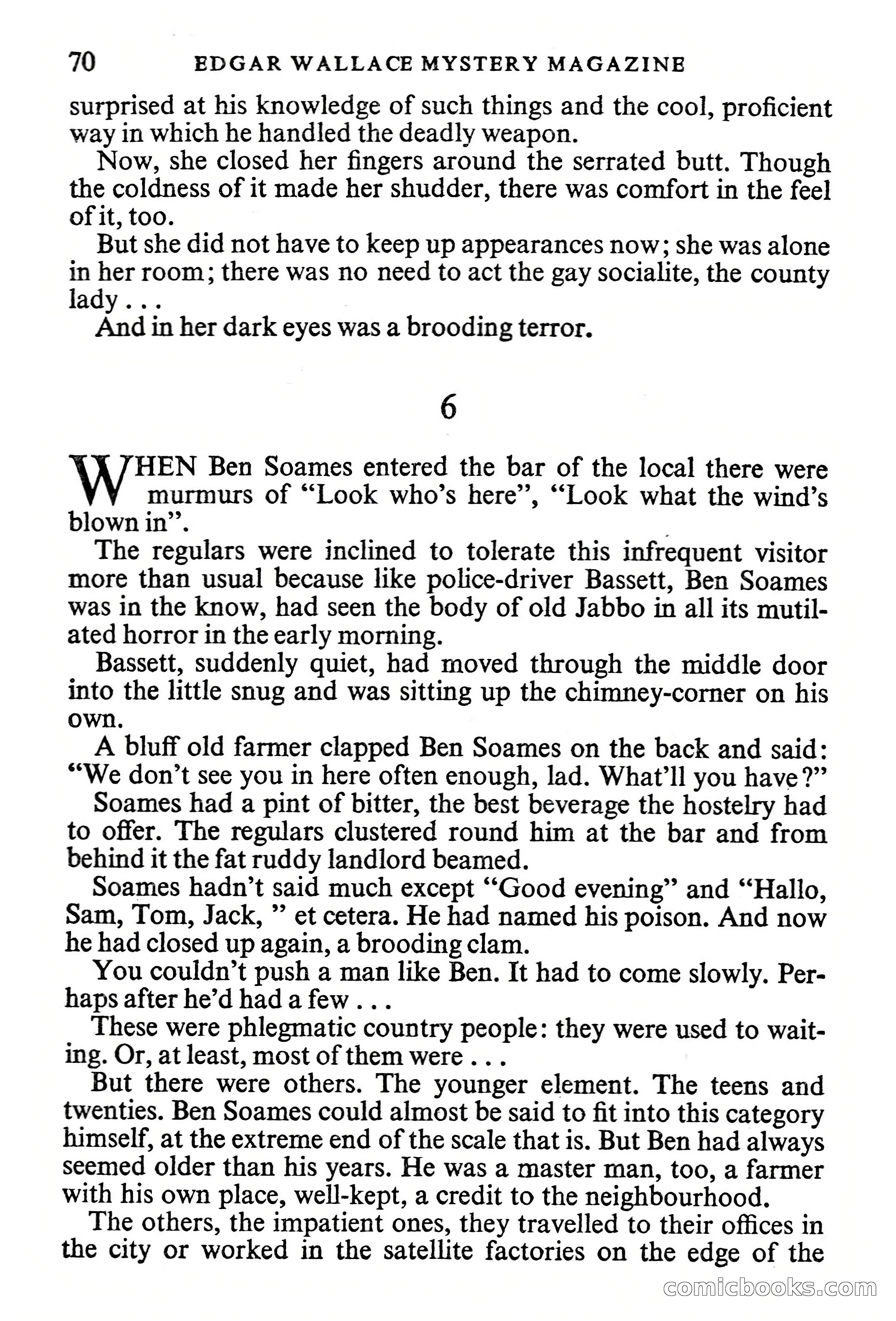 Edgar Wallace Mystery Magazine, Vol. 1, No. 1 — page 72 of 132
