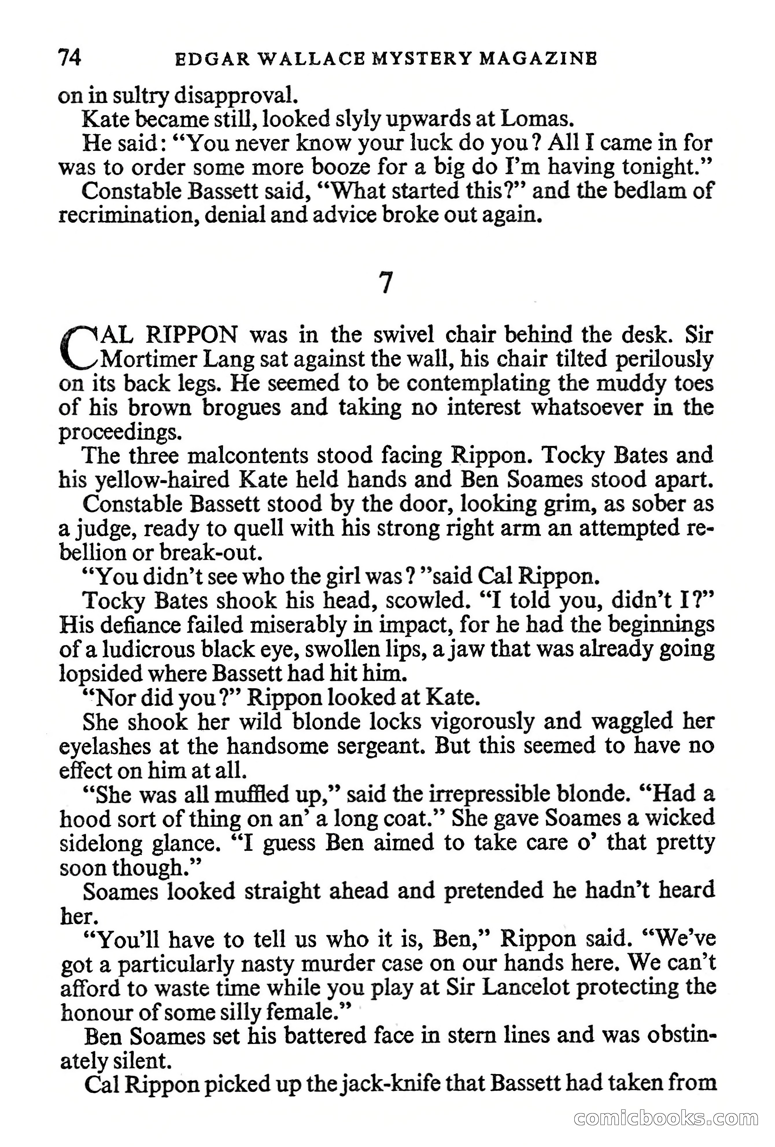 Edgar Wallace Mystery Magazine, Vol. 1, No. 1 — page 76 of 132