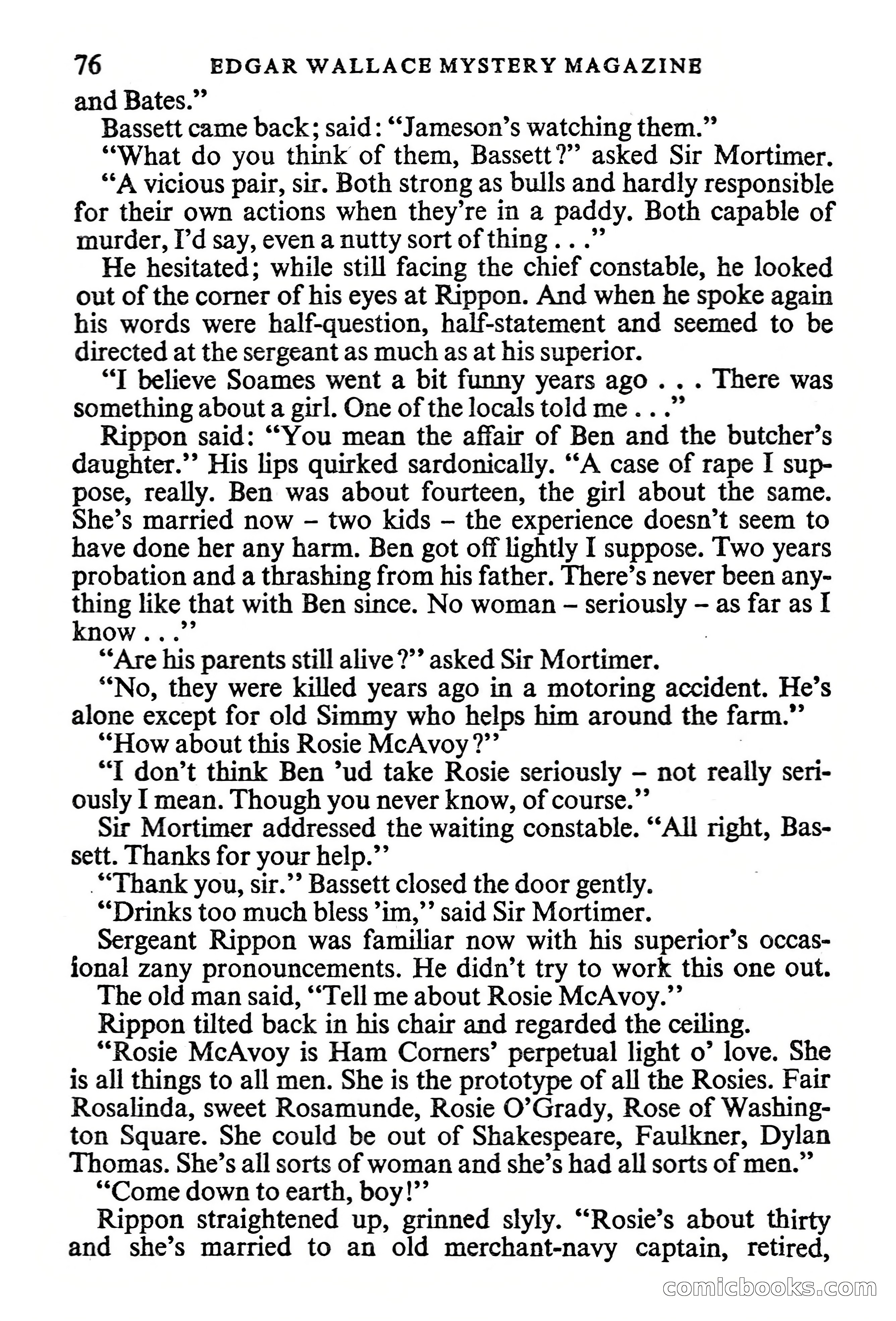 Edgar Wallace Mystery Magazine, Vol. 1, No. 1 — page 78 of 132