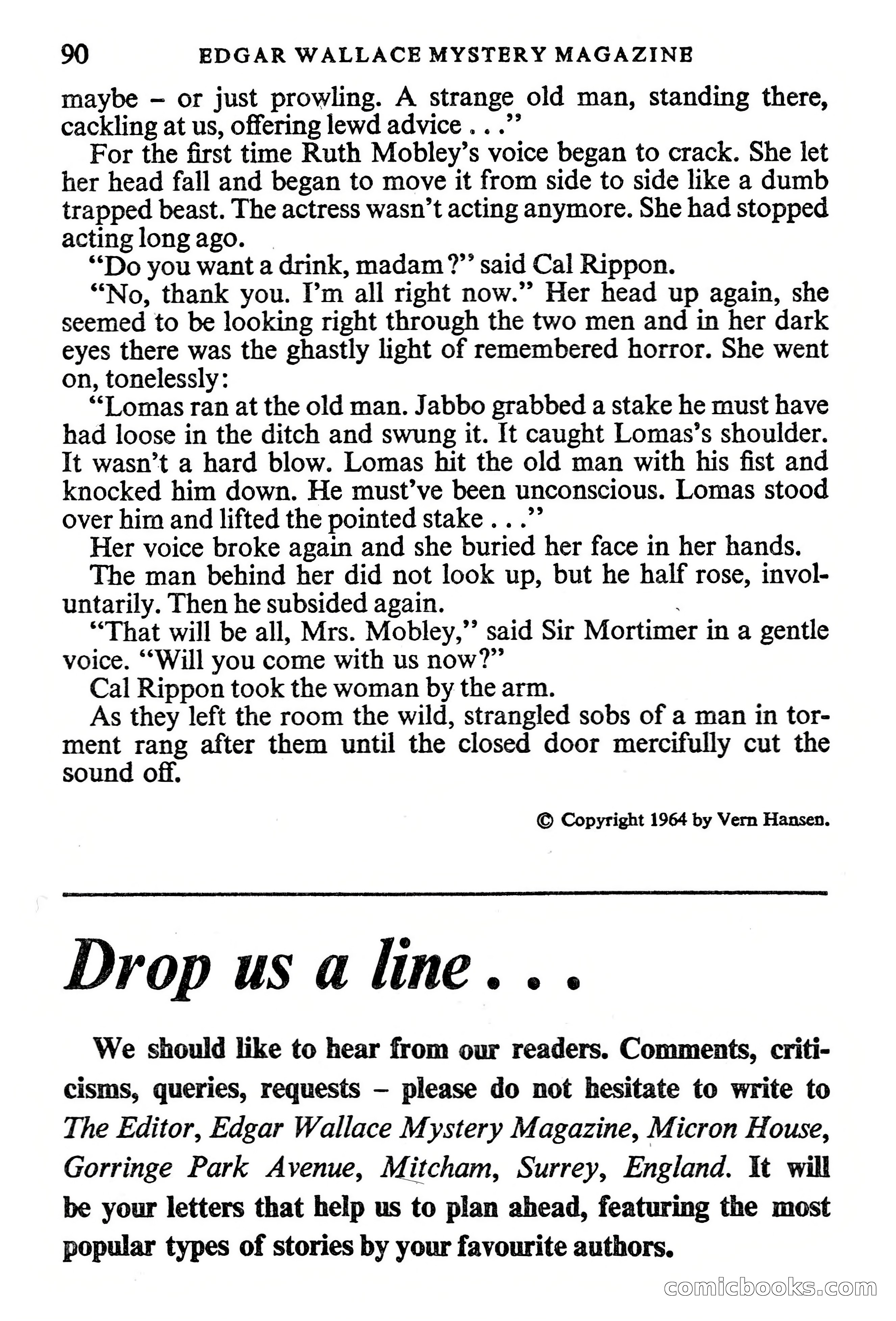 Edgar Wallace Mystery Magazine, Vol. 1, No. 1 — page 92 of 132