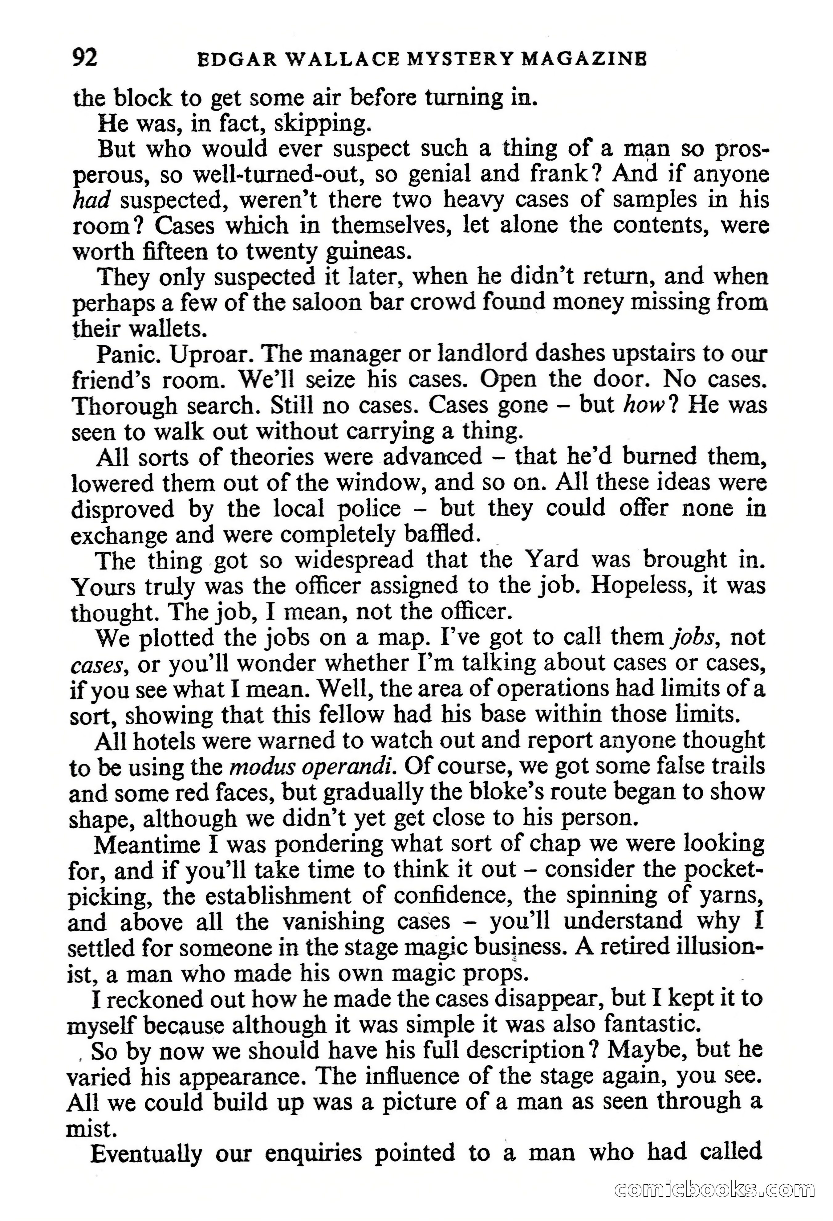 Edgar Wallace Mystery Magazine, Vol. 1, No. 1 — page 94 of 132