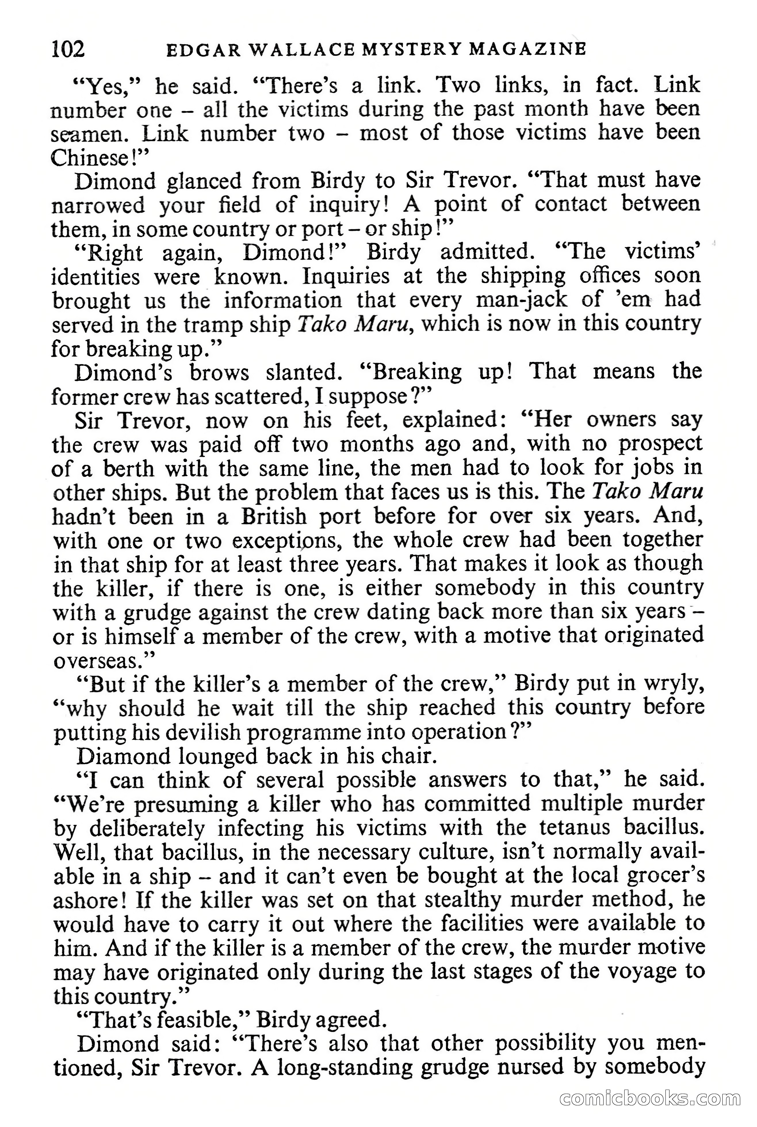 Edgar Wallace Mystery Magazine, Vol. 1, No. 1 — page 104 of 132