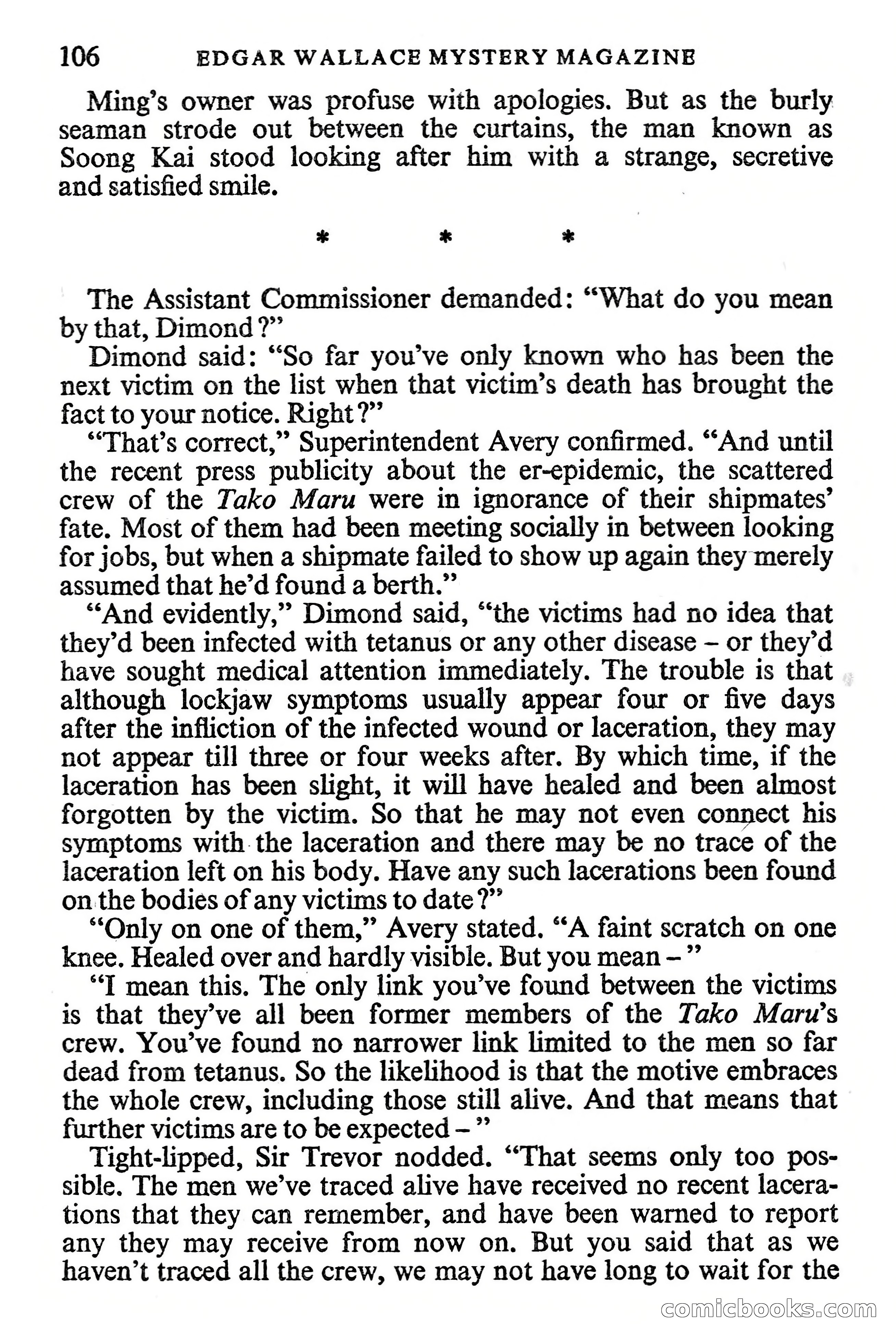 Edgar Wallace Mystery Magazine, Vol. 1, No. 1 — page 108 of 132