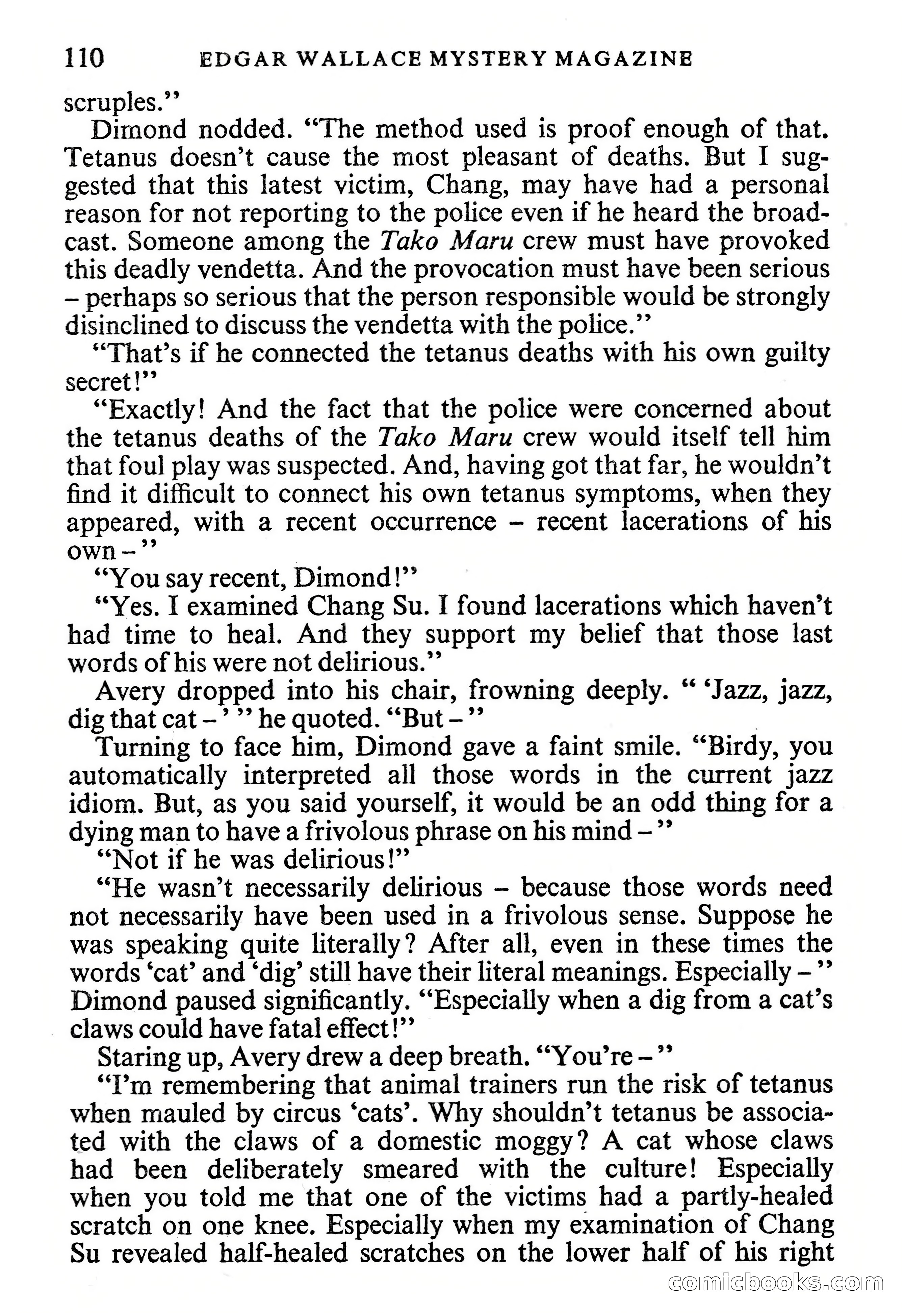 Edgar Wallace Mystery Magazine, Vol. 1, No. 1 — page 112 of 132