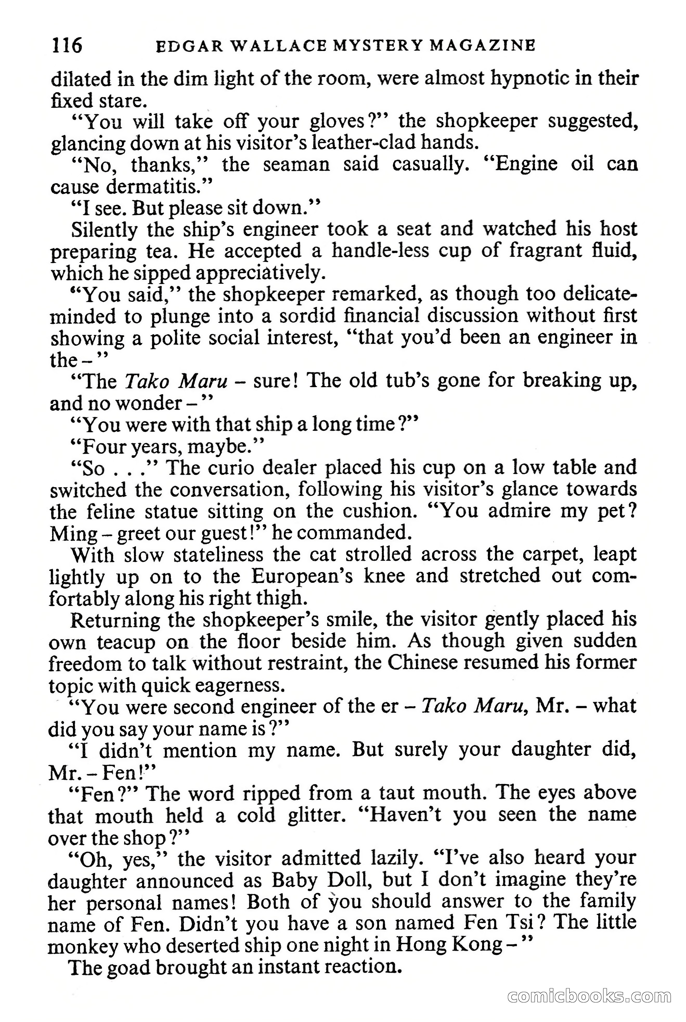 Edgar Wallace Mystery Magazine, Vol. 1, No. 1 — page 118 of 132