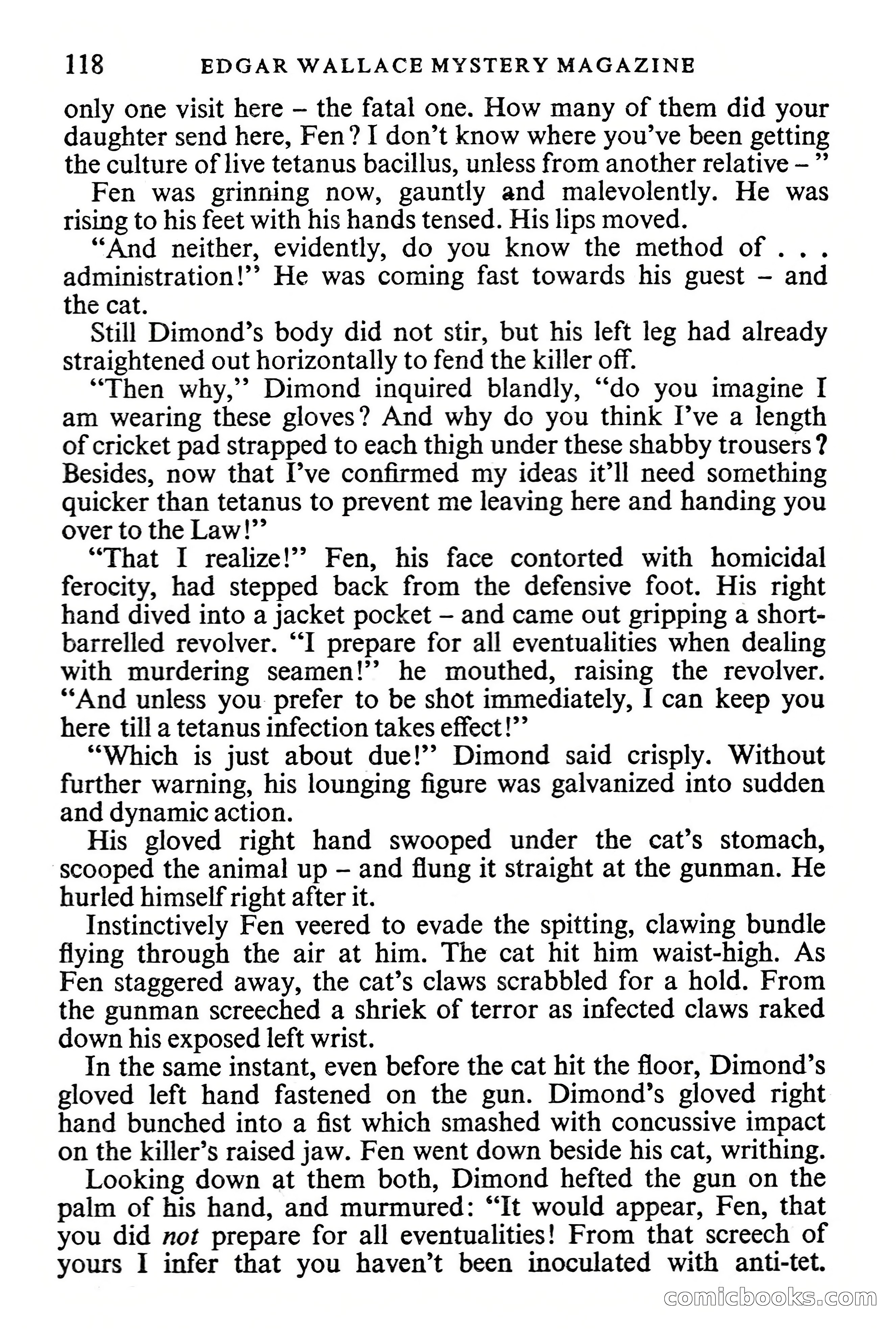 Edgar Wallace Mystery Magazine, Vol. 1, No. 1 — page 120 of 132