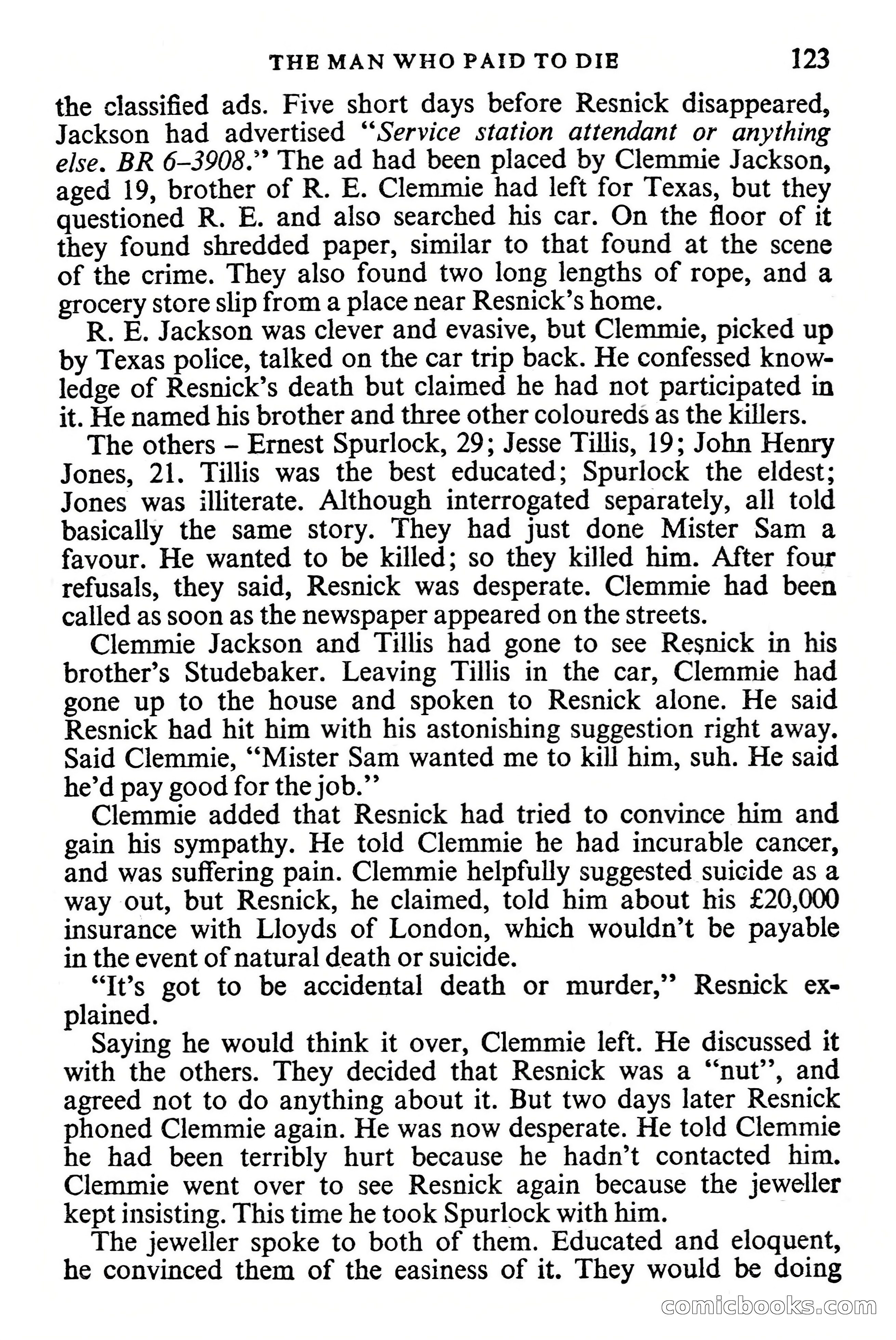 Edgar Wallace Mystery Magazine, Vol. 1, No. 1 — page 125 of 132