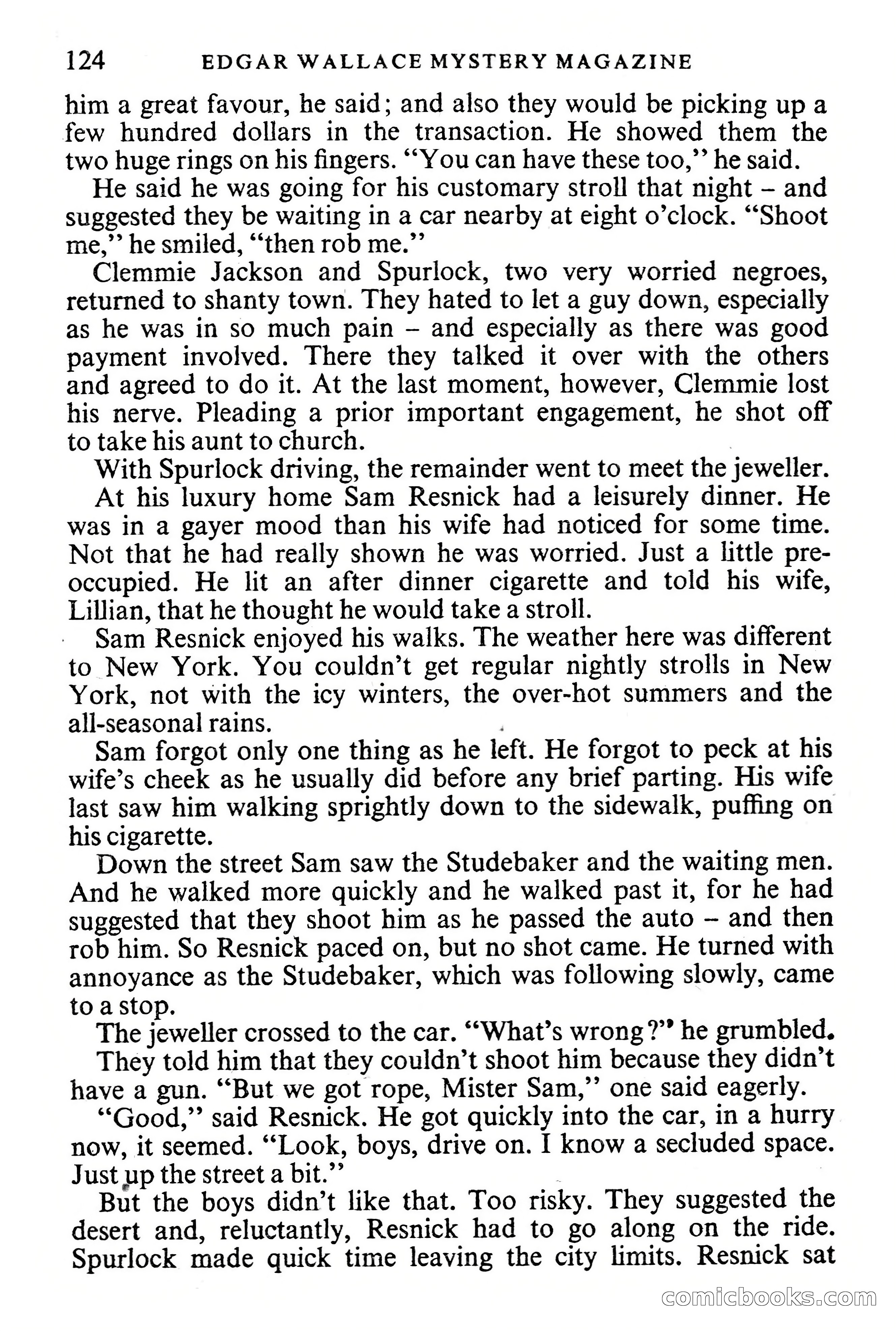 Edgar Wallace Mystery Magazine, Vol. 1, No. 1 — page 126 of 132