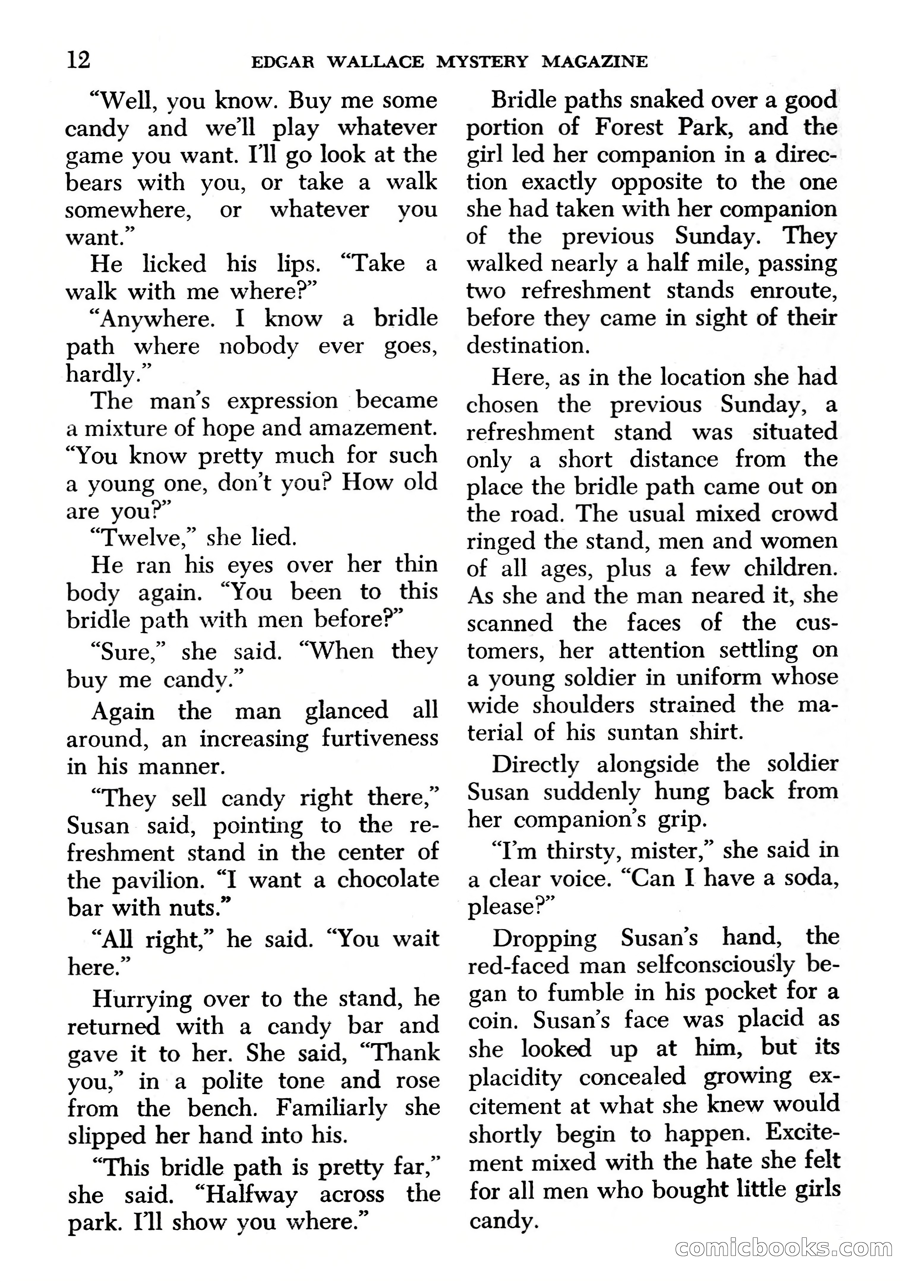 Edgar Wallace Mystery Magazine, March 1966 — page 12 of 164