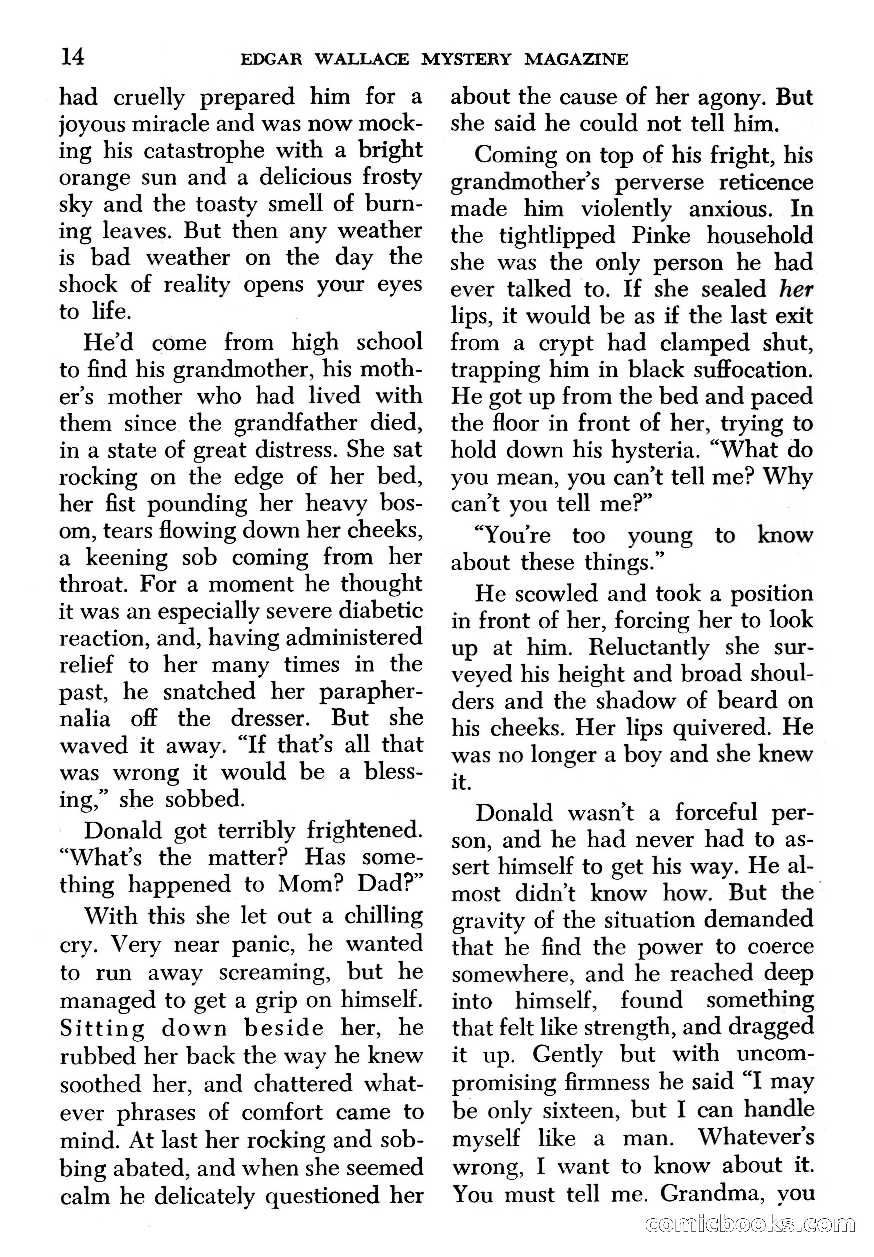 Edgar Wallace Mystery Magazine, March 1966 — page 14 of 164