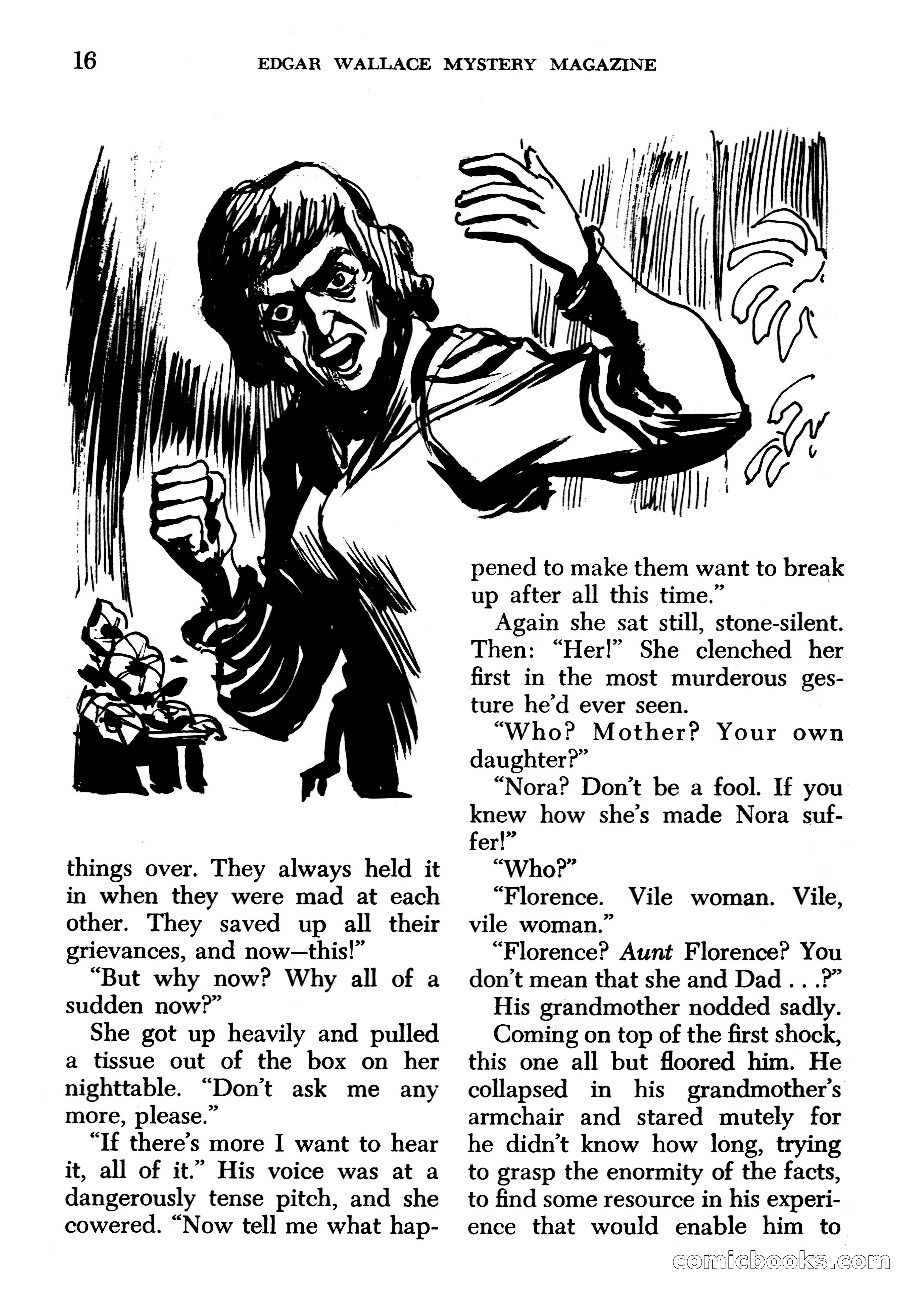 Edgar Wallace Mystery Magazine, March 1966 — page 16 of 164