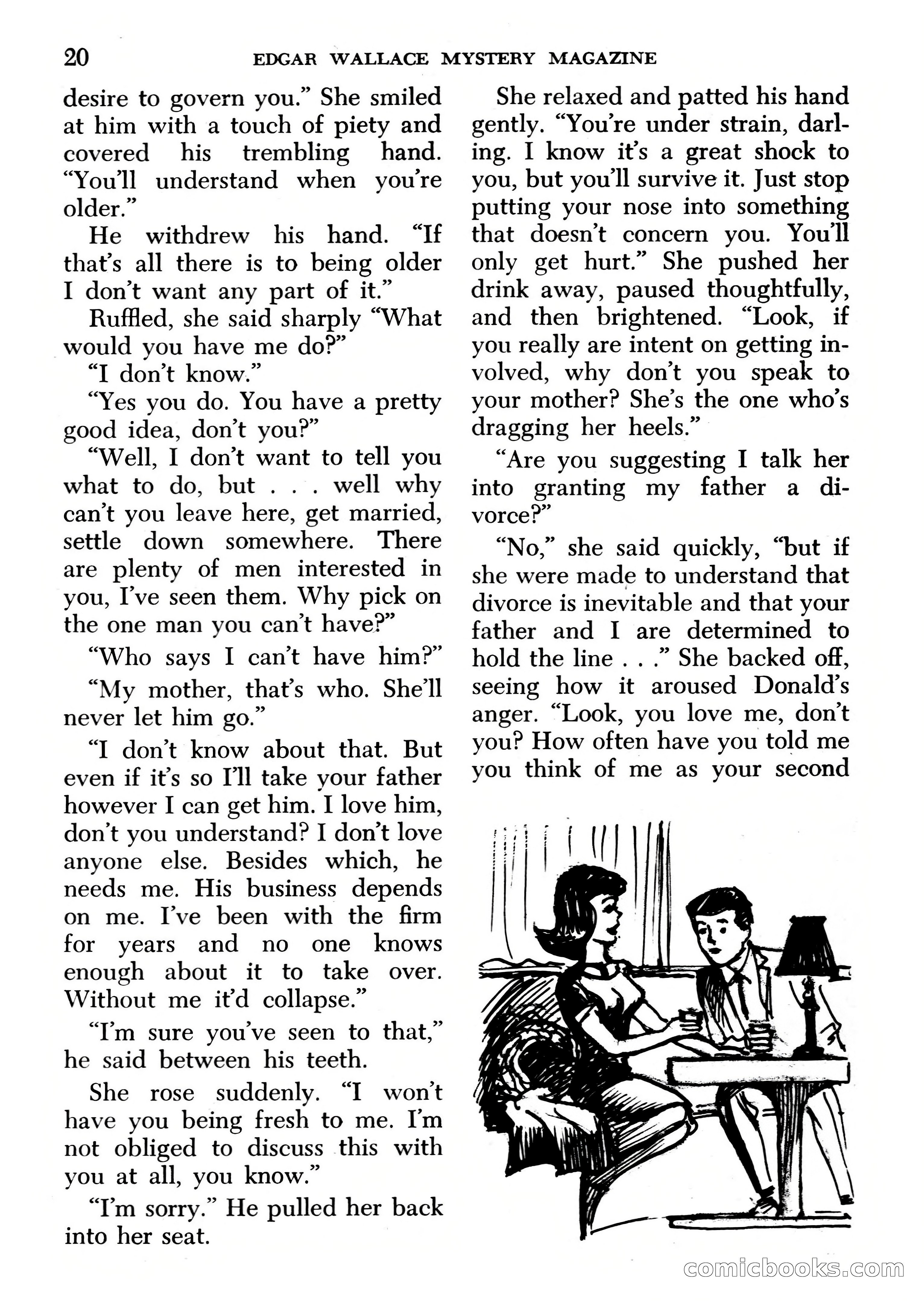 Edgar Wallace Mystery Magazine, March 1966 — page 20 of 164