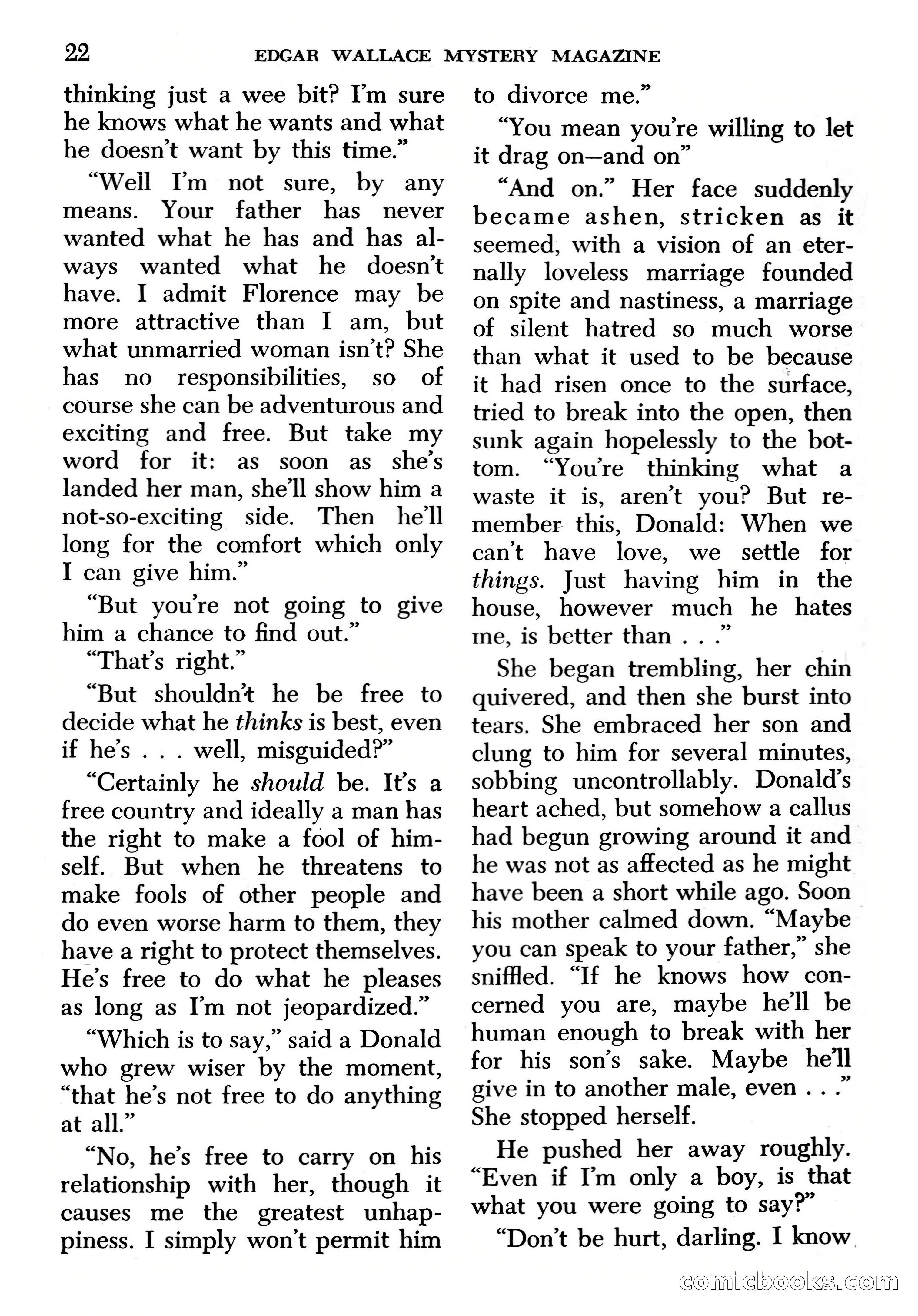 Edgar Wallace Mystery Magazine, March 1966 — page 22 of 164