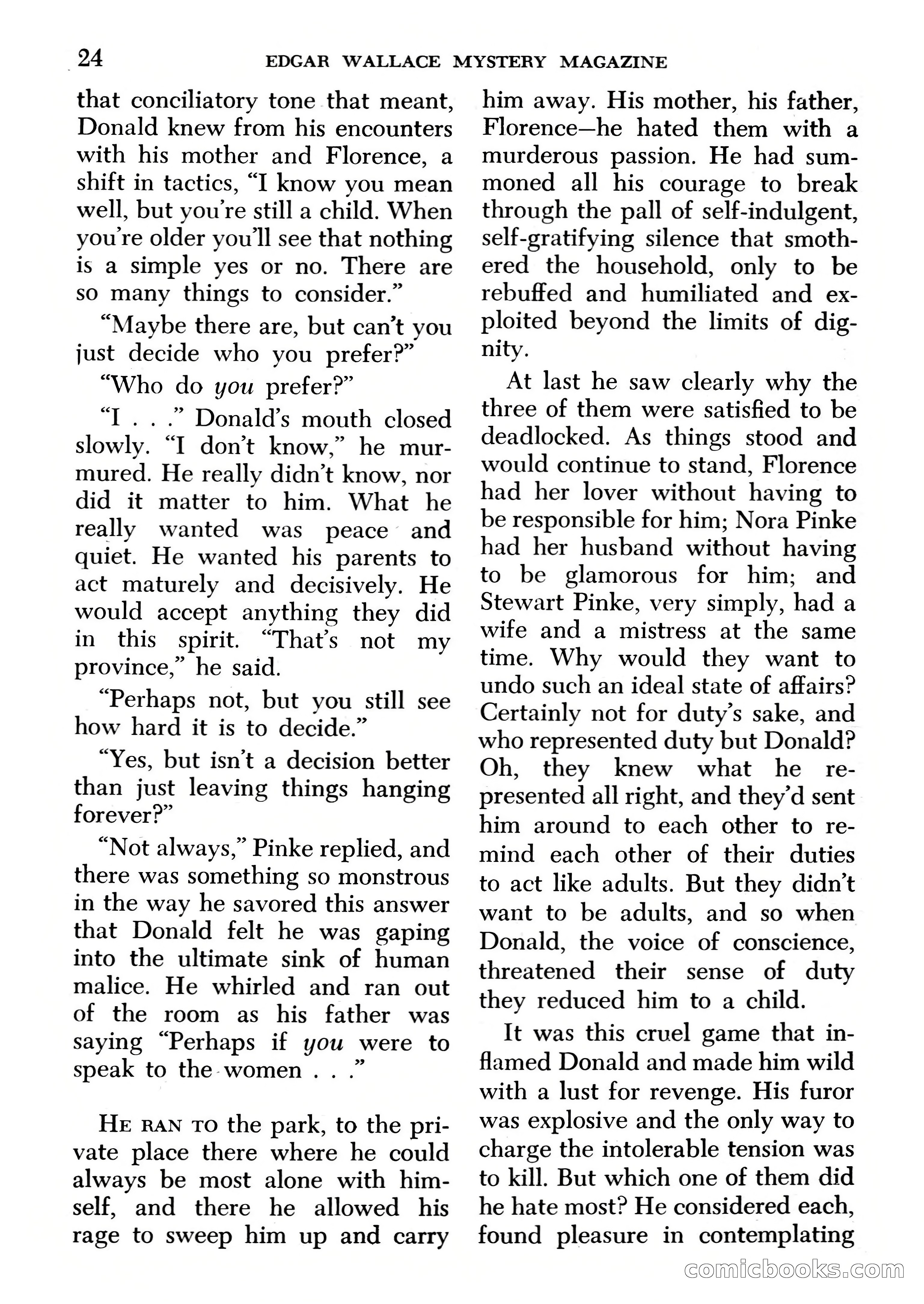 Edgar Wallace Mystery Magazine, March 1966 — page 24 of 164