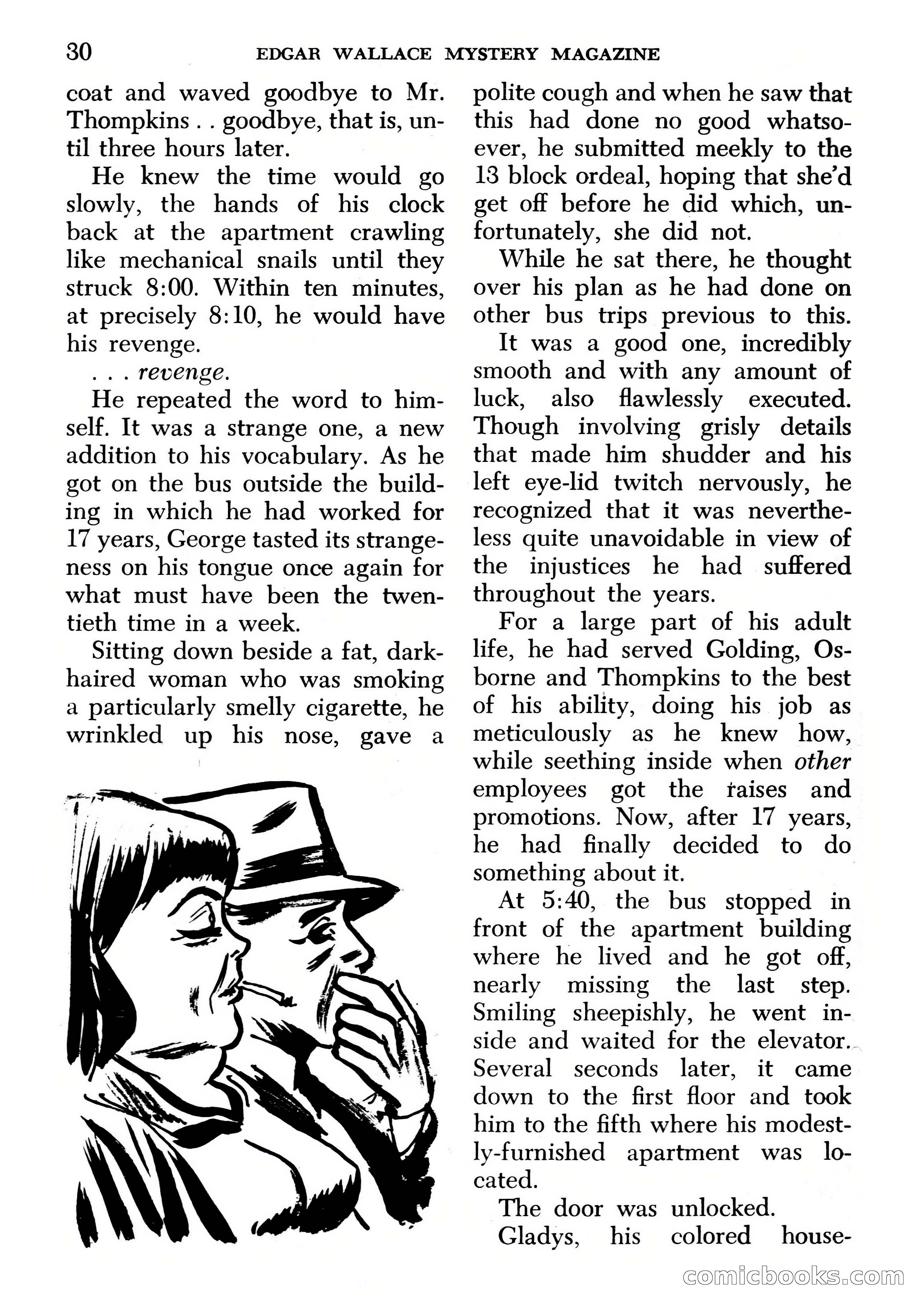 Edgar Wallace Mystery Magazine, March 1966 — page 30 of 164