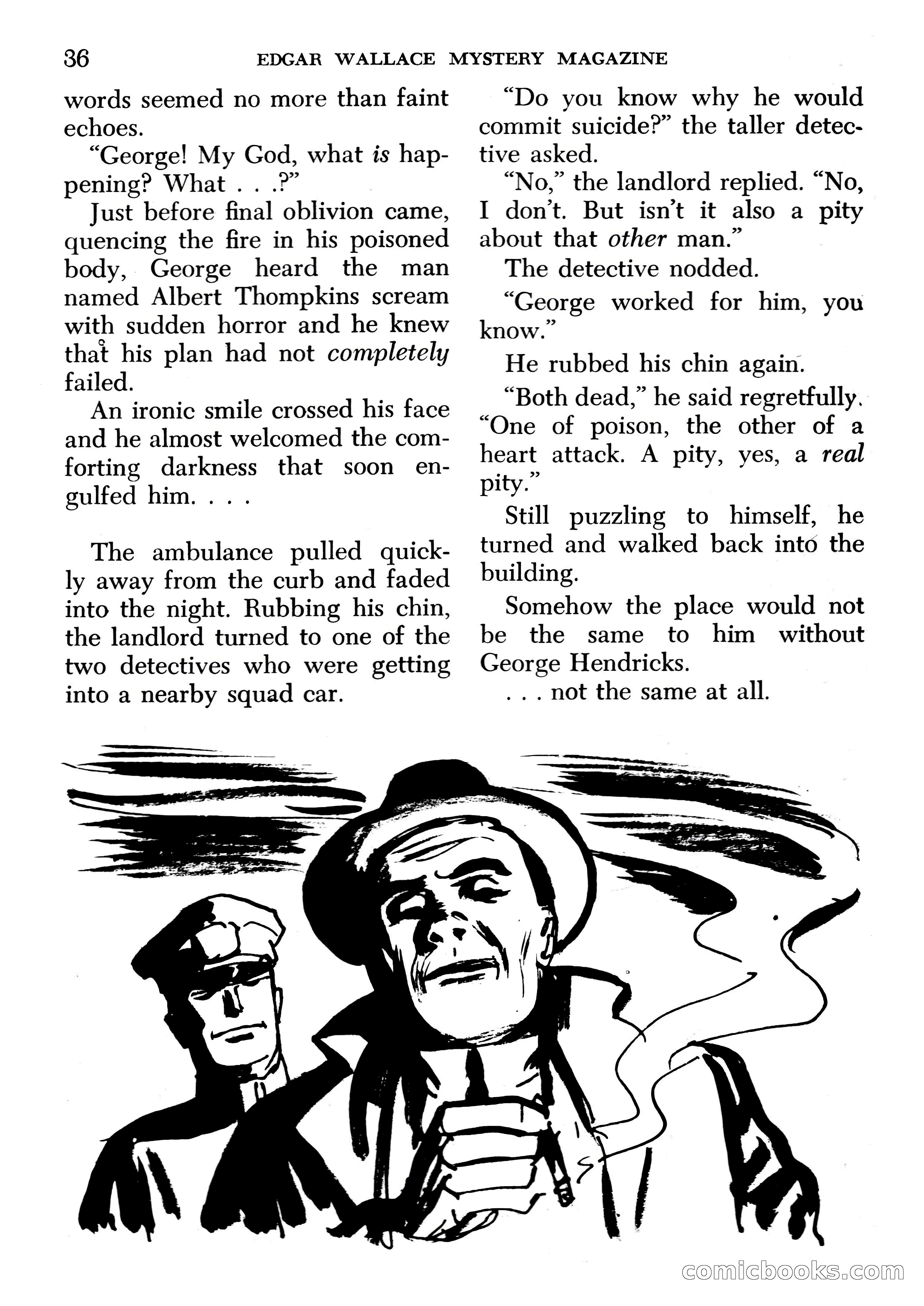 Edgar Wallace Mystery Magazine, March 1966 — page 36 of 164