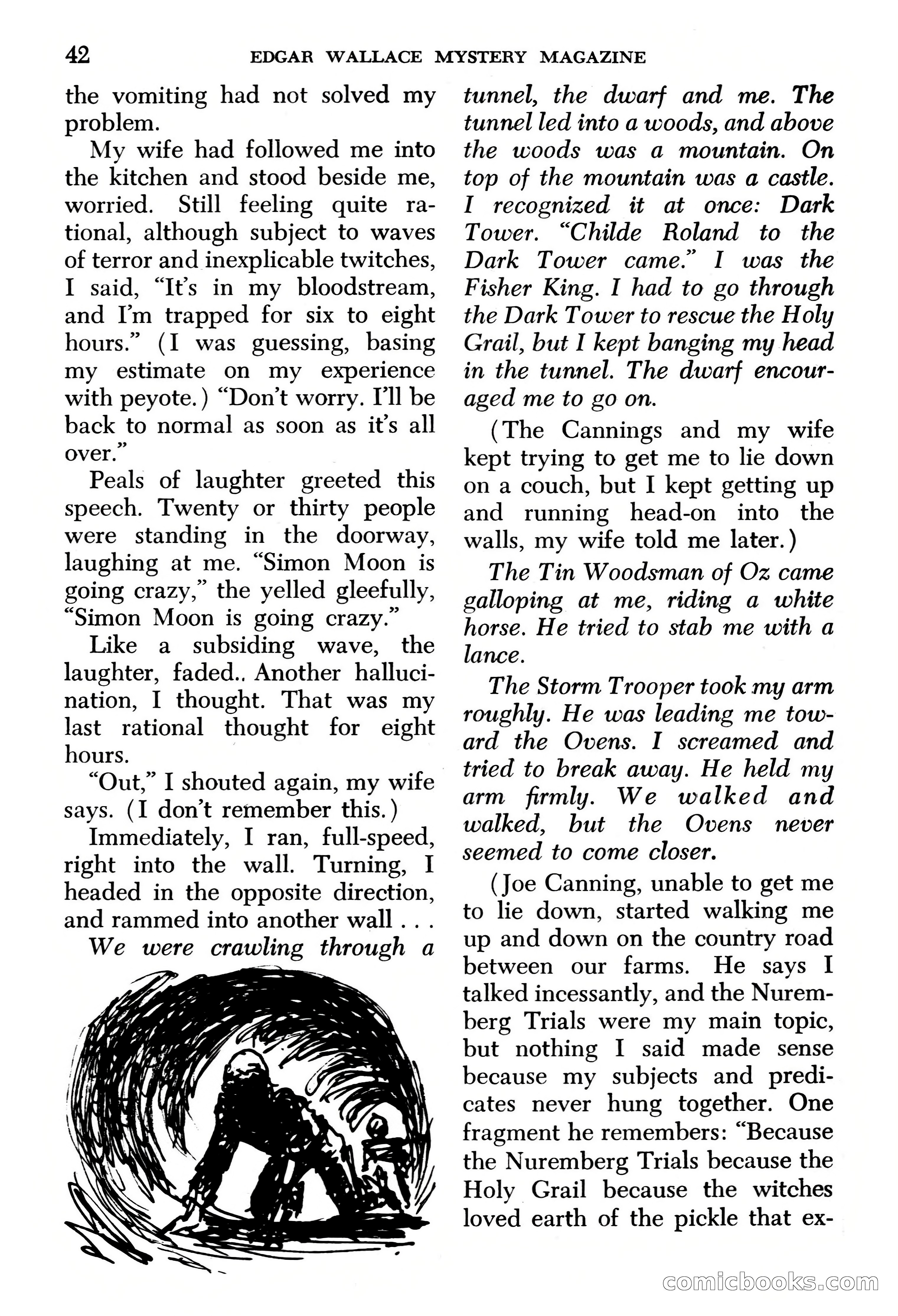 Edgar Wallace Mystery Magazine, March 1966 — page 42 of 164