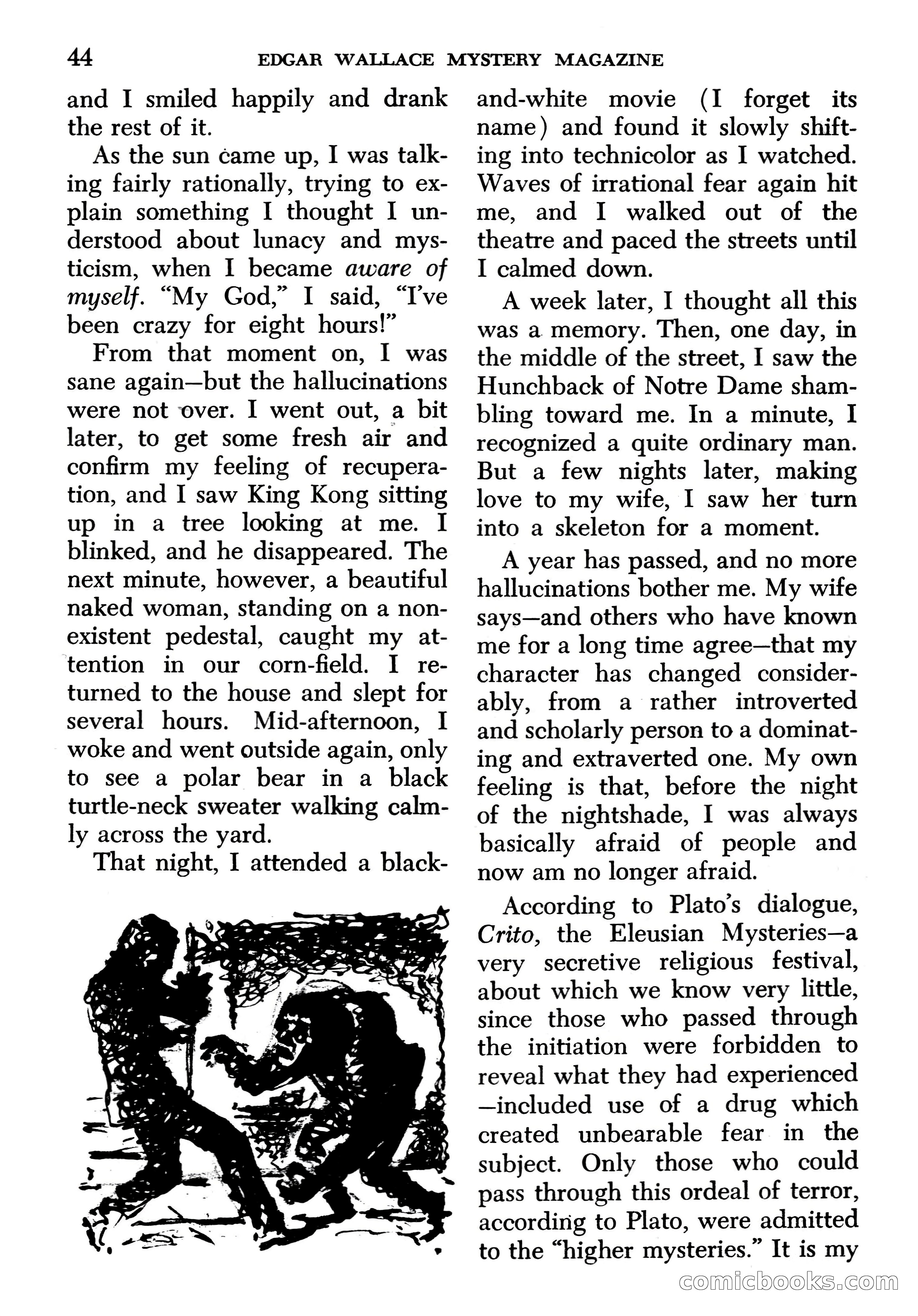 Edgar Wallace Mystery Magazine, March 1966 — page 44 of 164