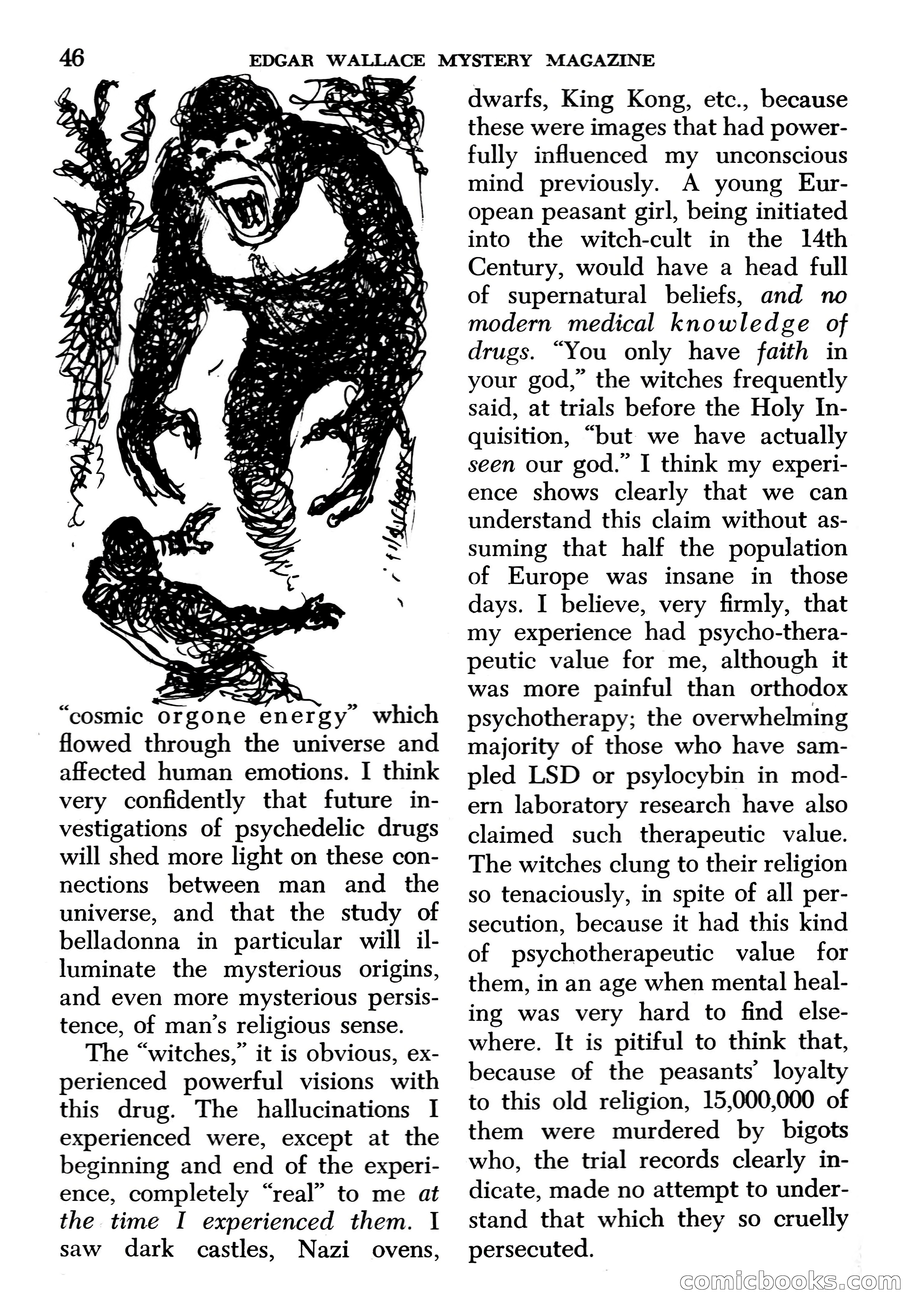 Edgar Wallace Mystery Magazine, March 1966 — page 46 of 164