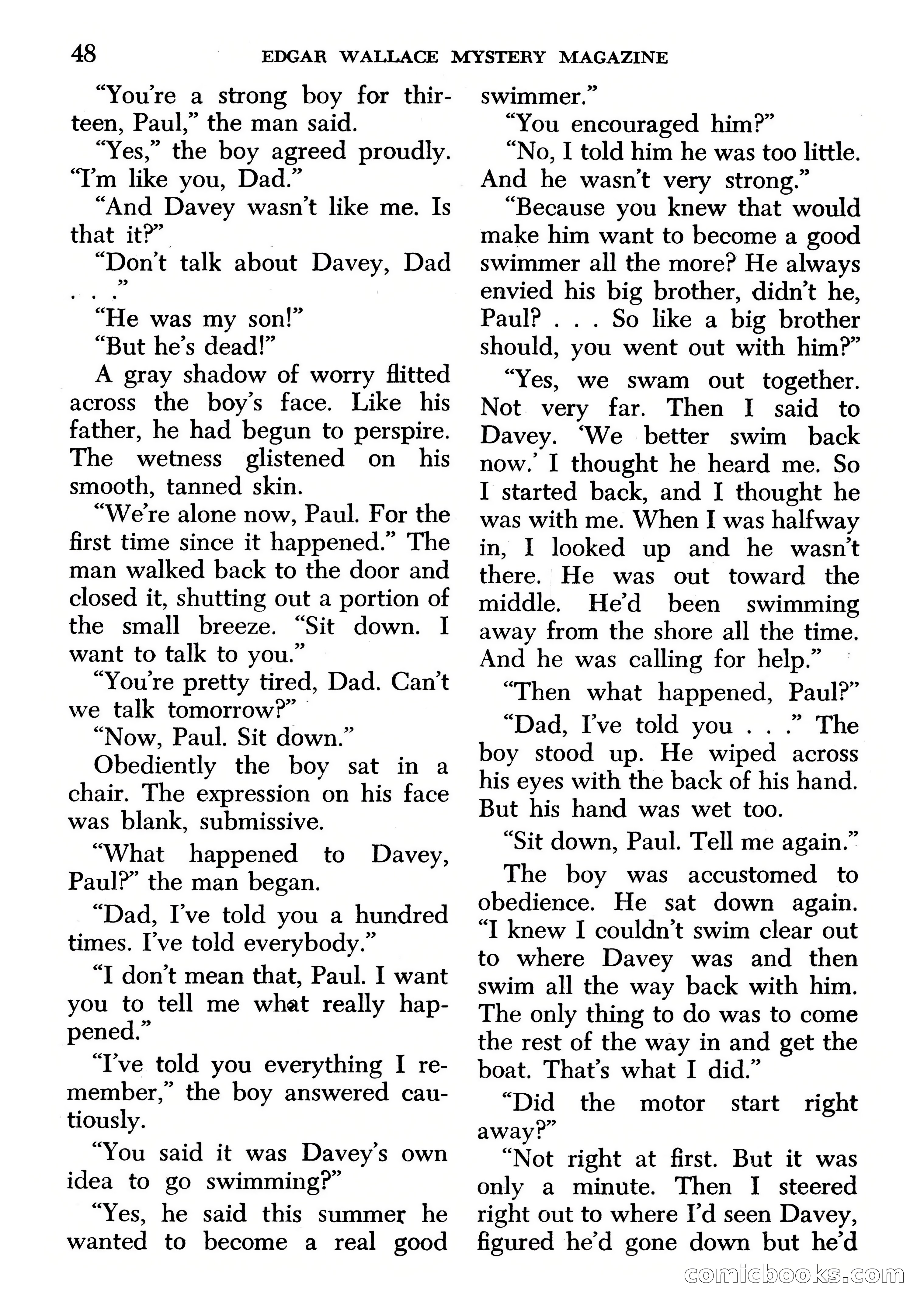 Edgar Wallace Mystery Magazine, March 1966 — page 48 of 164