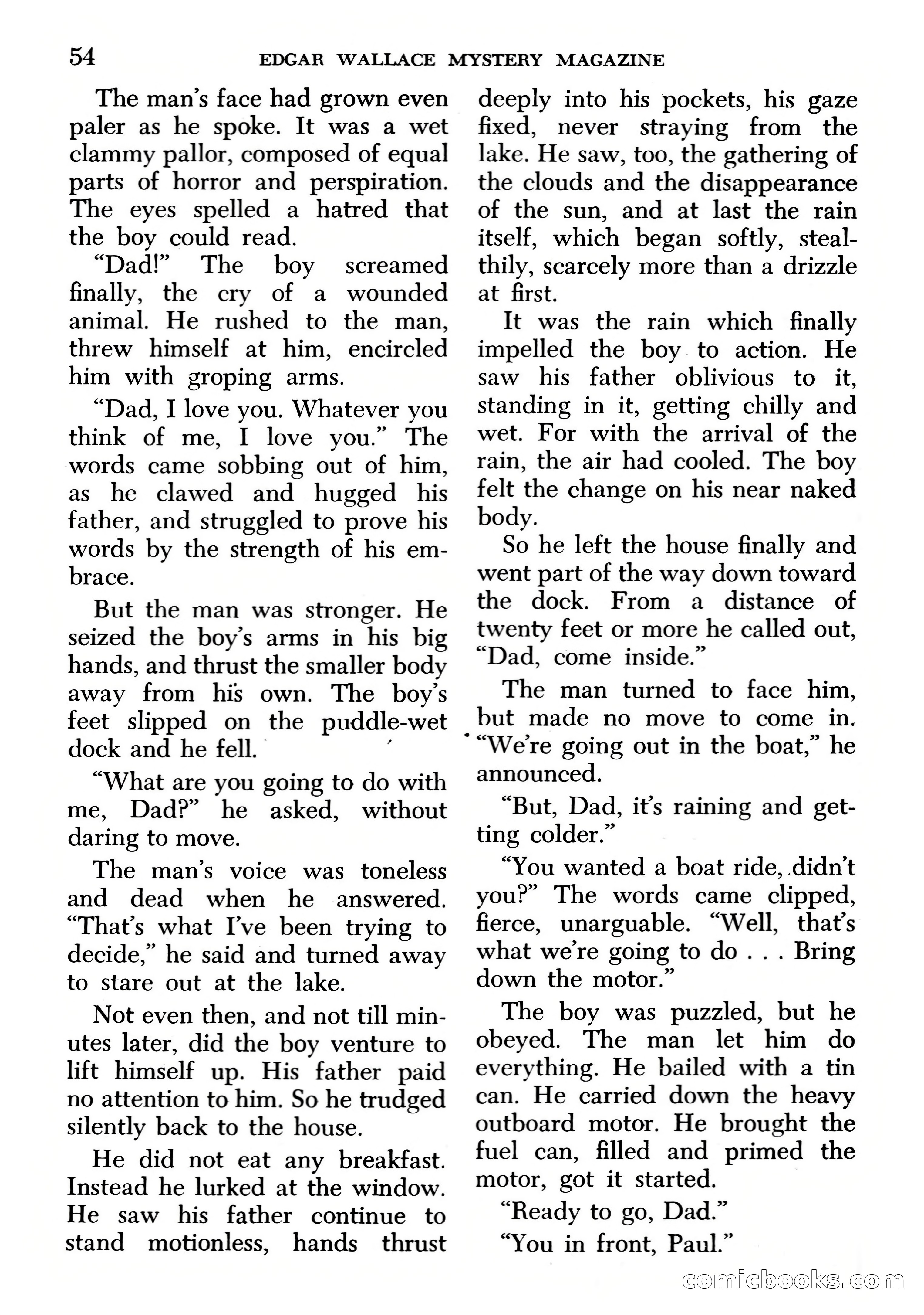 Edgar Wallace Mystery Magazine, March 1966 — page 54 of 164