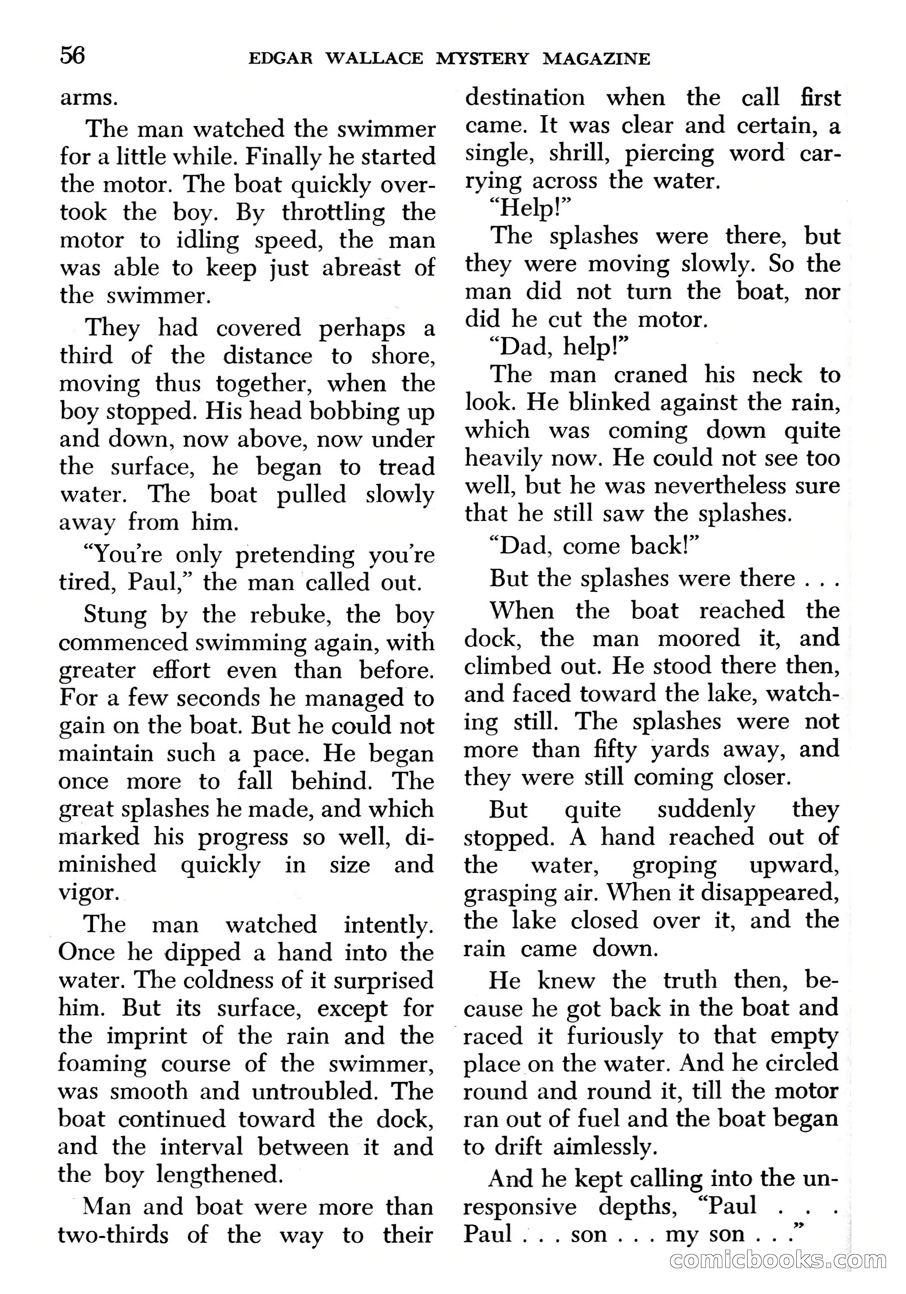 Edgar Wallace Mystery Magazine, March 1966 — page 56 of 164
