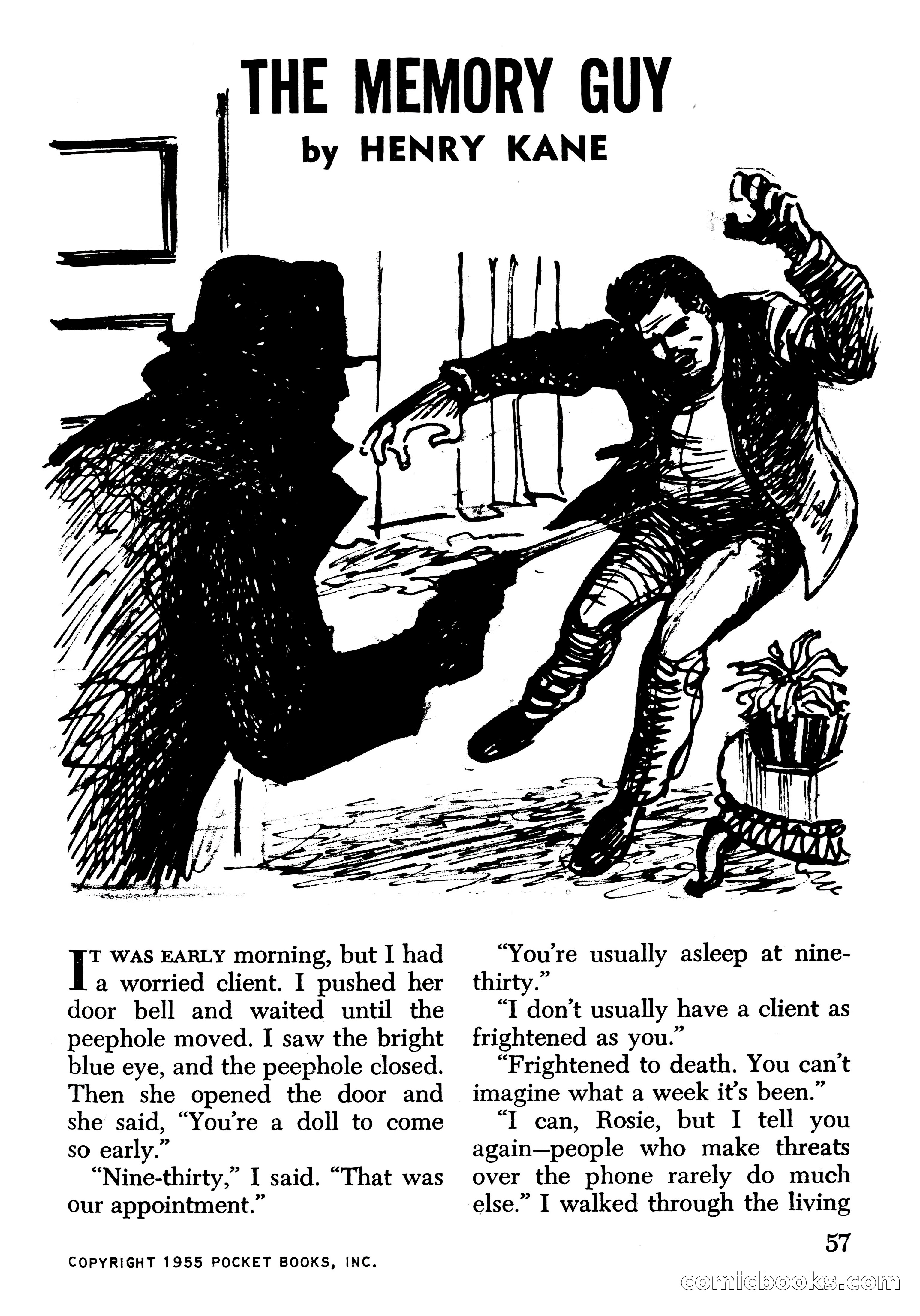 Edgar Wallace Mystery Magazine, March 1966 — page 57 of 164