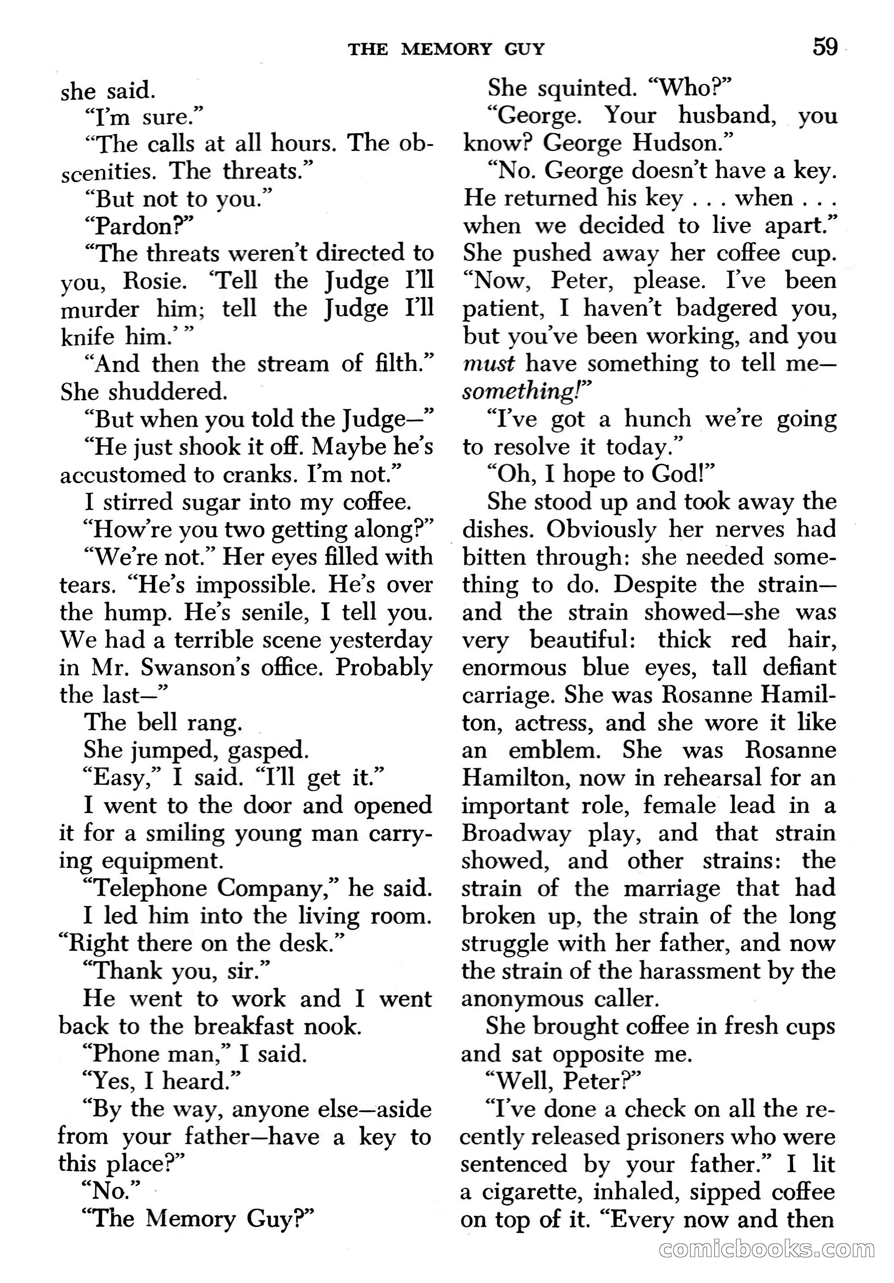 Edgar Wallace Mystery Magazine, March 1966 — page 59 of 164