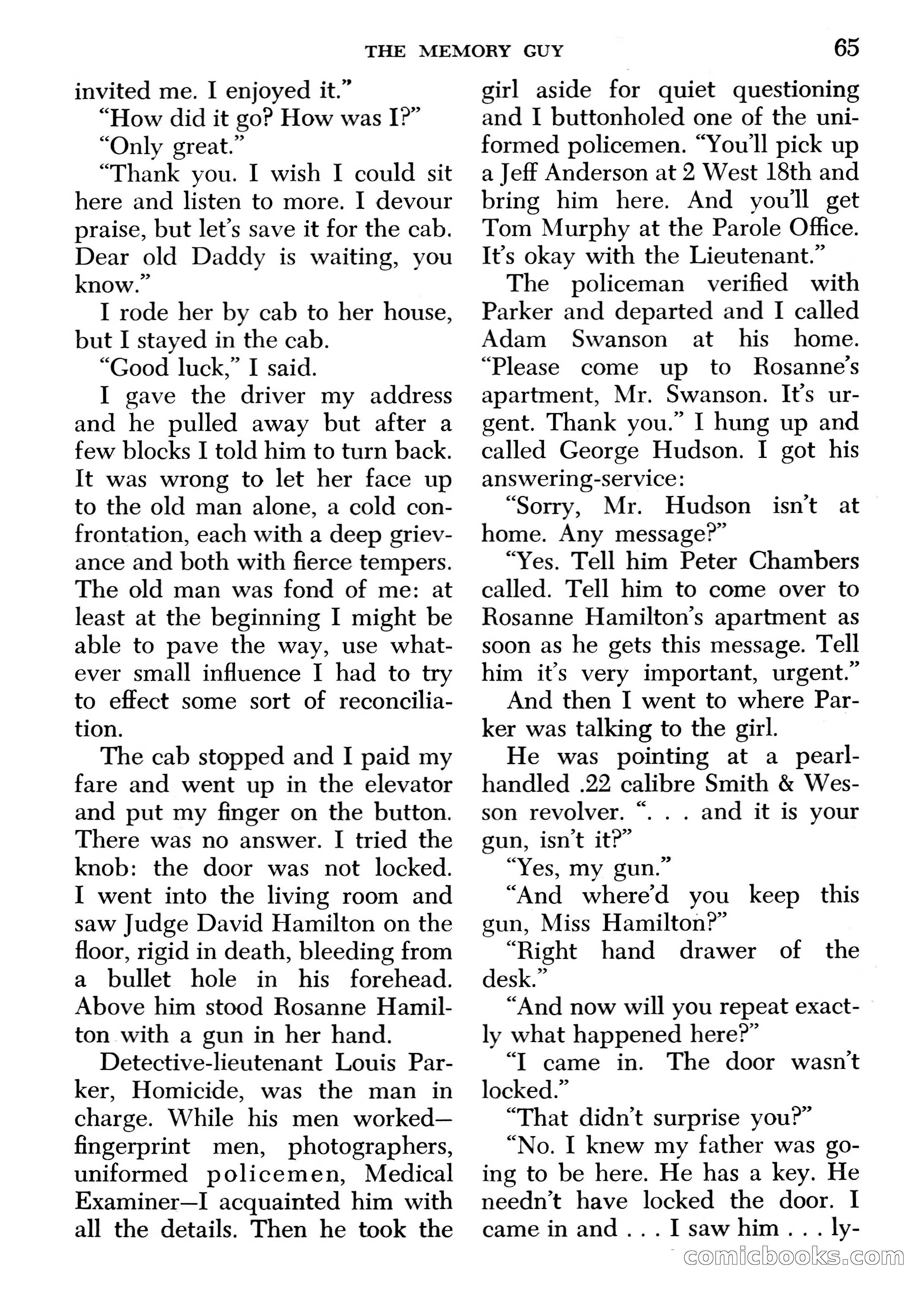 Edgar Wallace Mystery Magazine, March 1966 — page 65 of 164