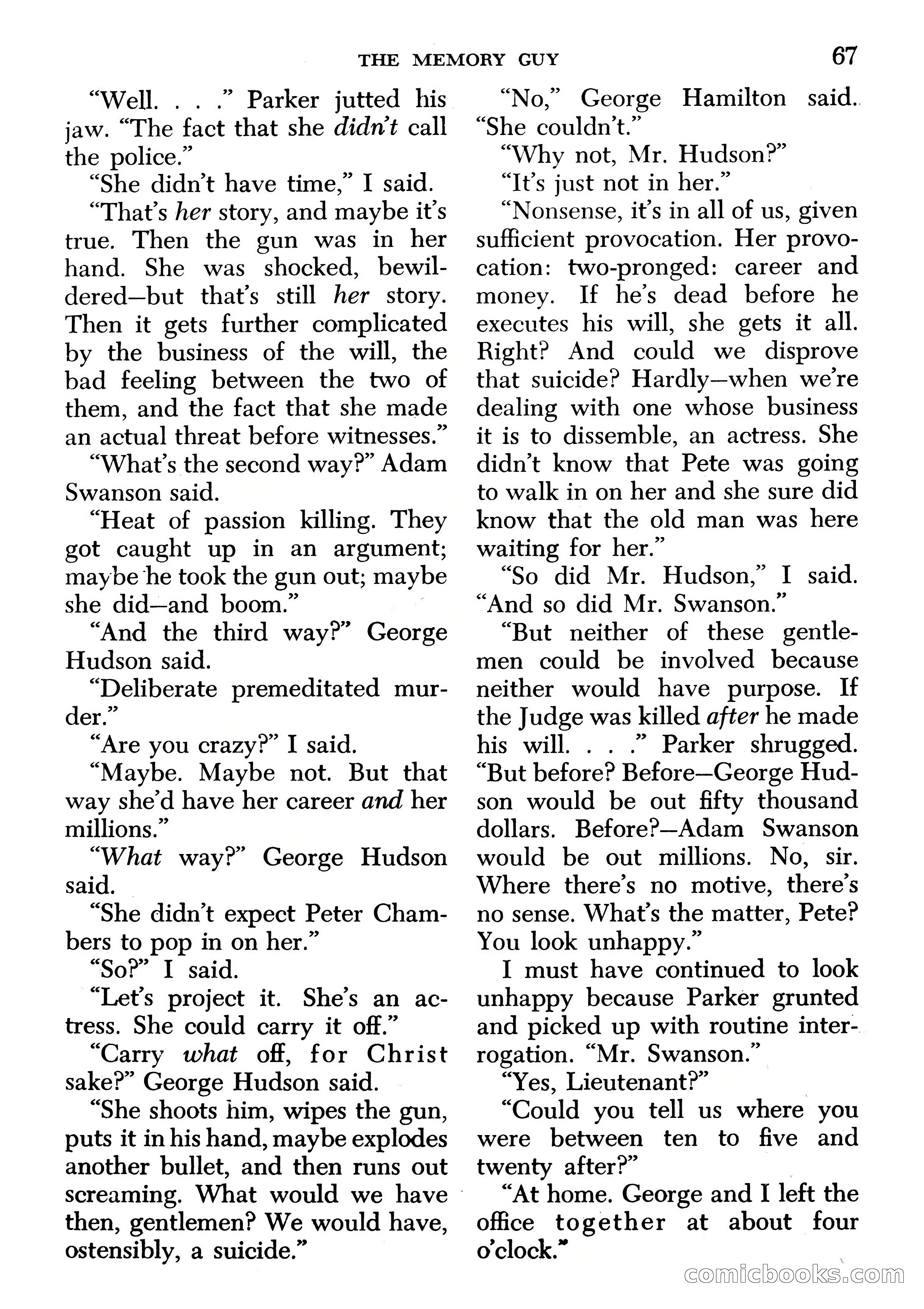 Edgar Wallace Mystery Magazine, March 1966 — page 67 of 164