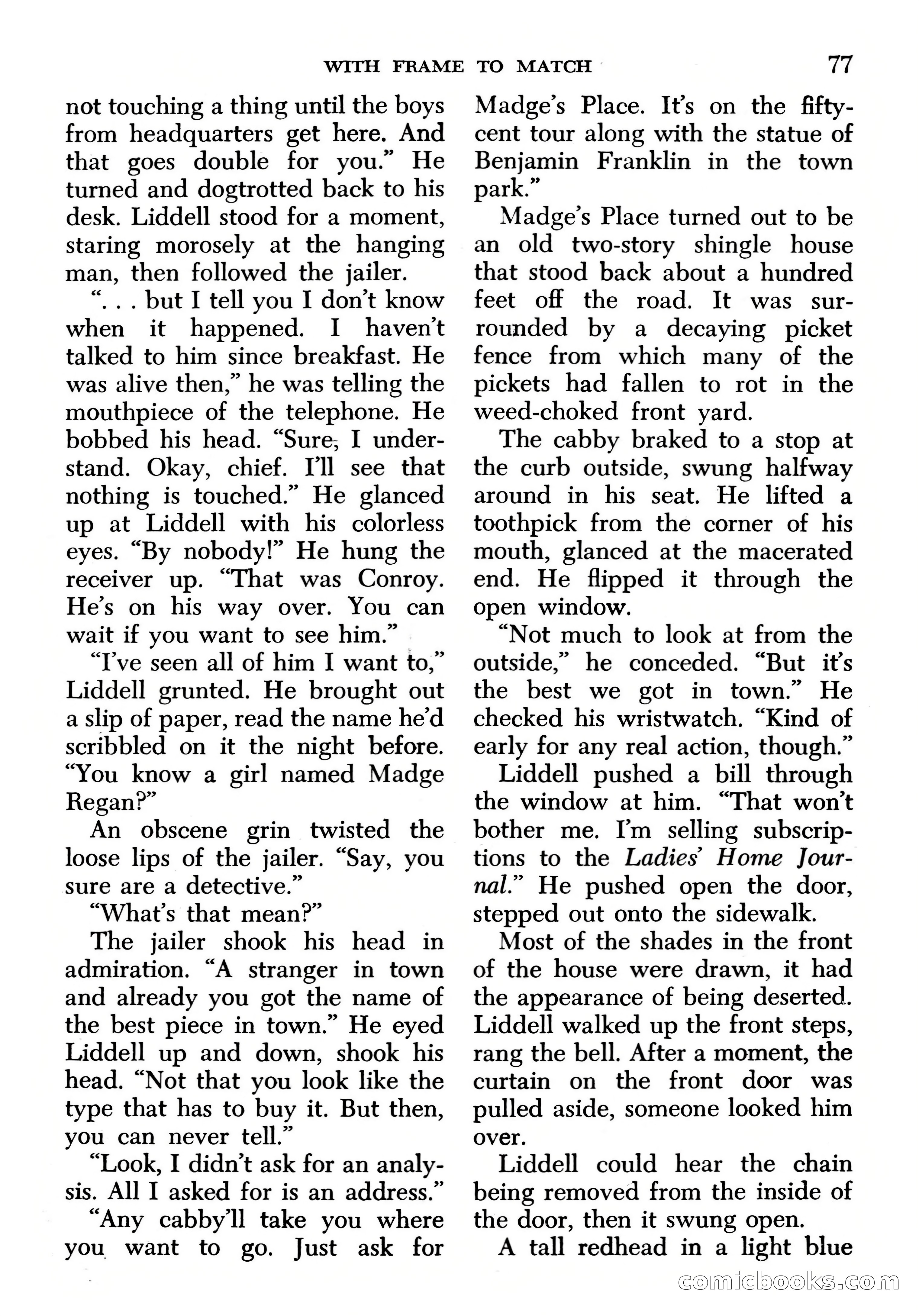 Edgar Wallace Mystery Magazine, March 1966 — page 77 of 164