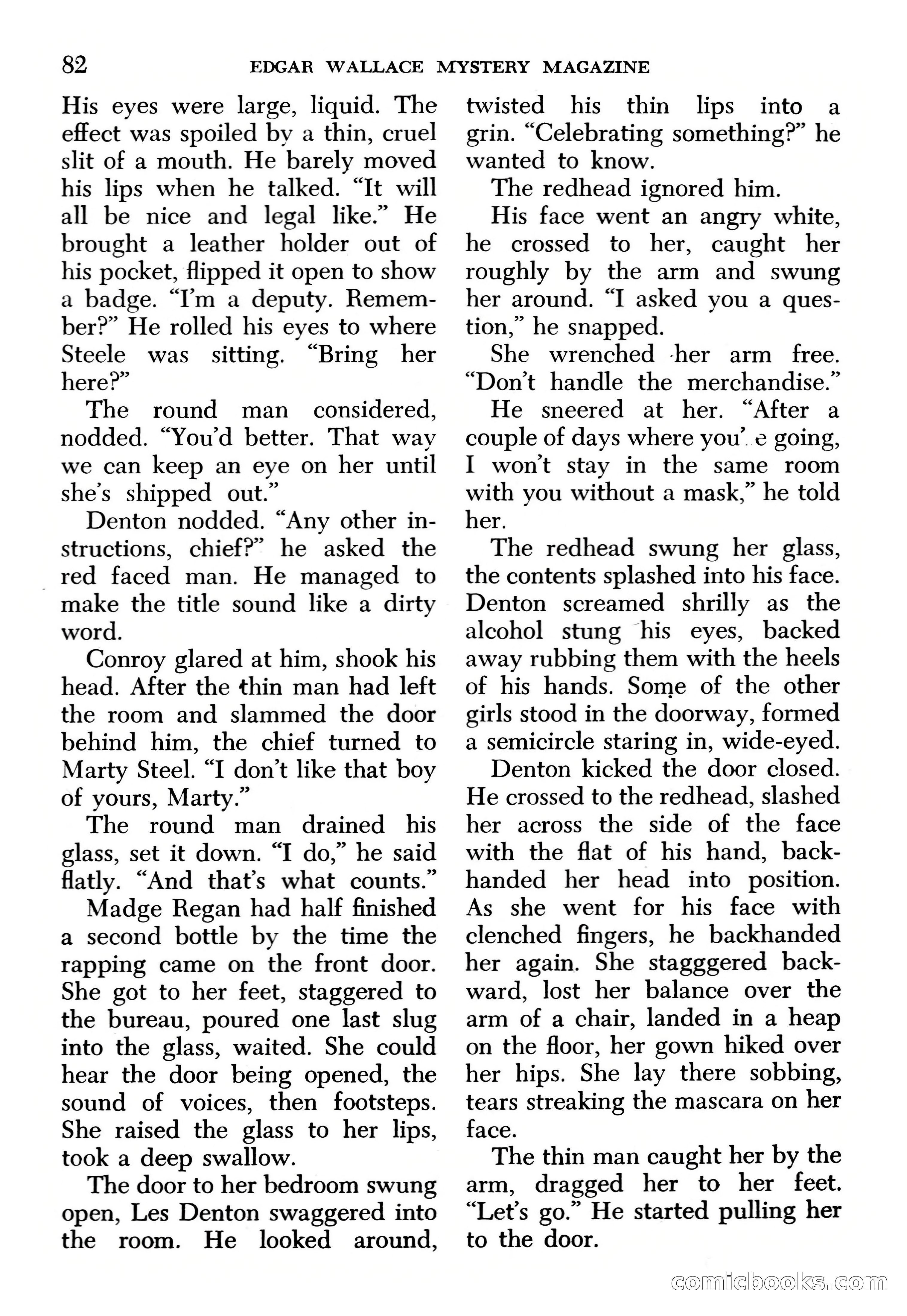 Edgar Wallace Mystery Magazine, March 1966 — page 82 of 164
