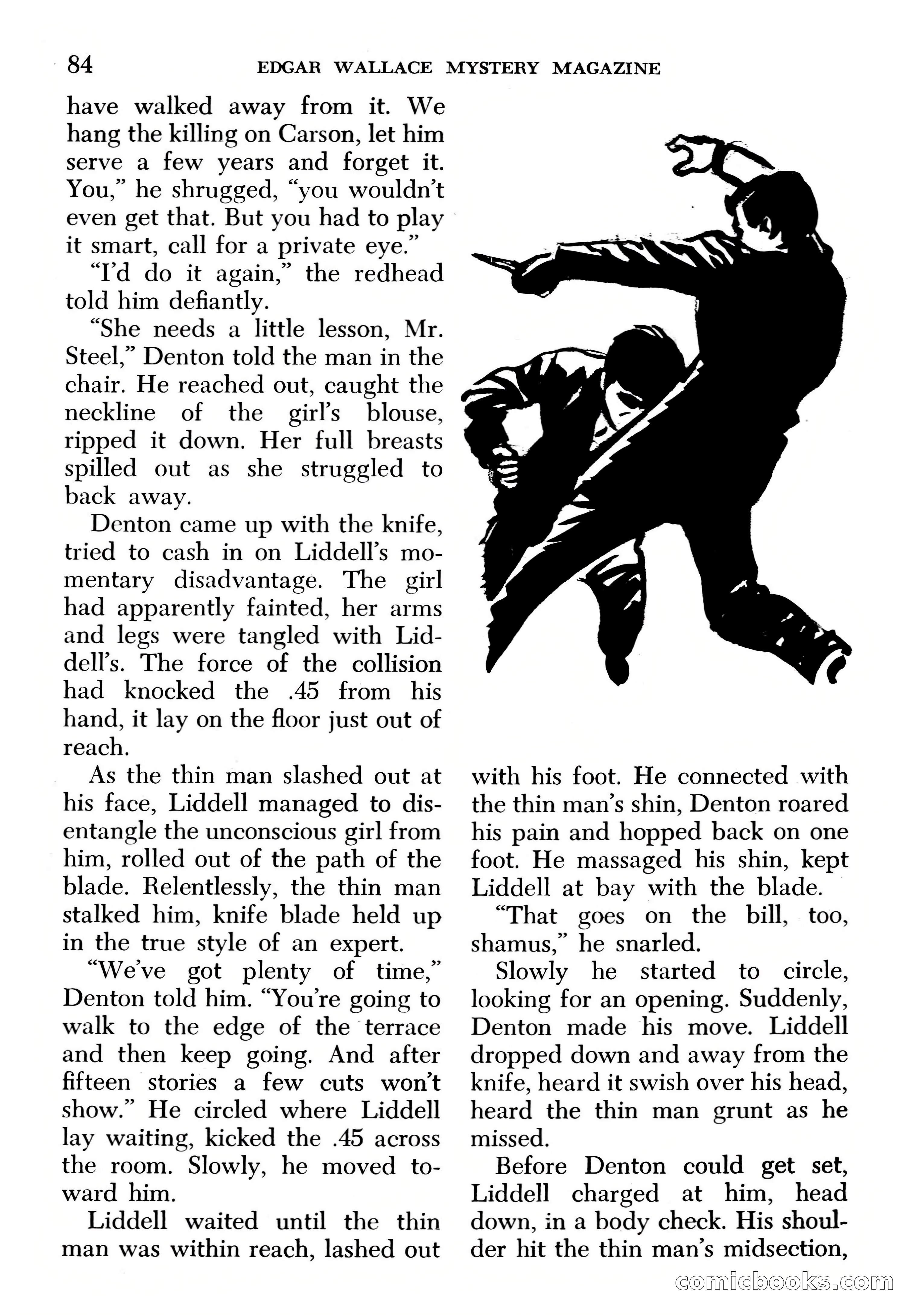 Edgar Wallace Mystery Magazine, March 1966 — page 84 of 164