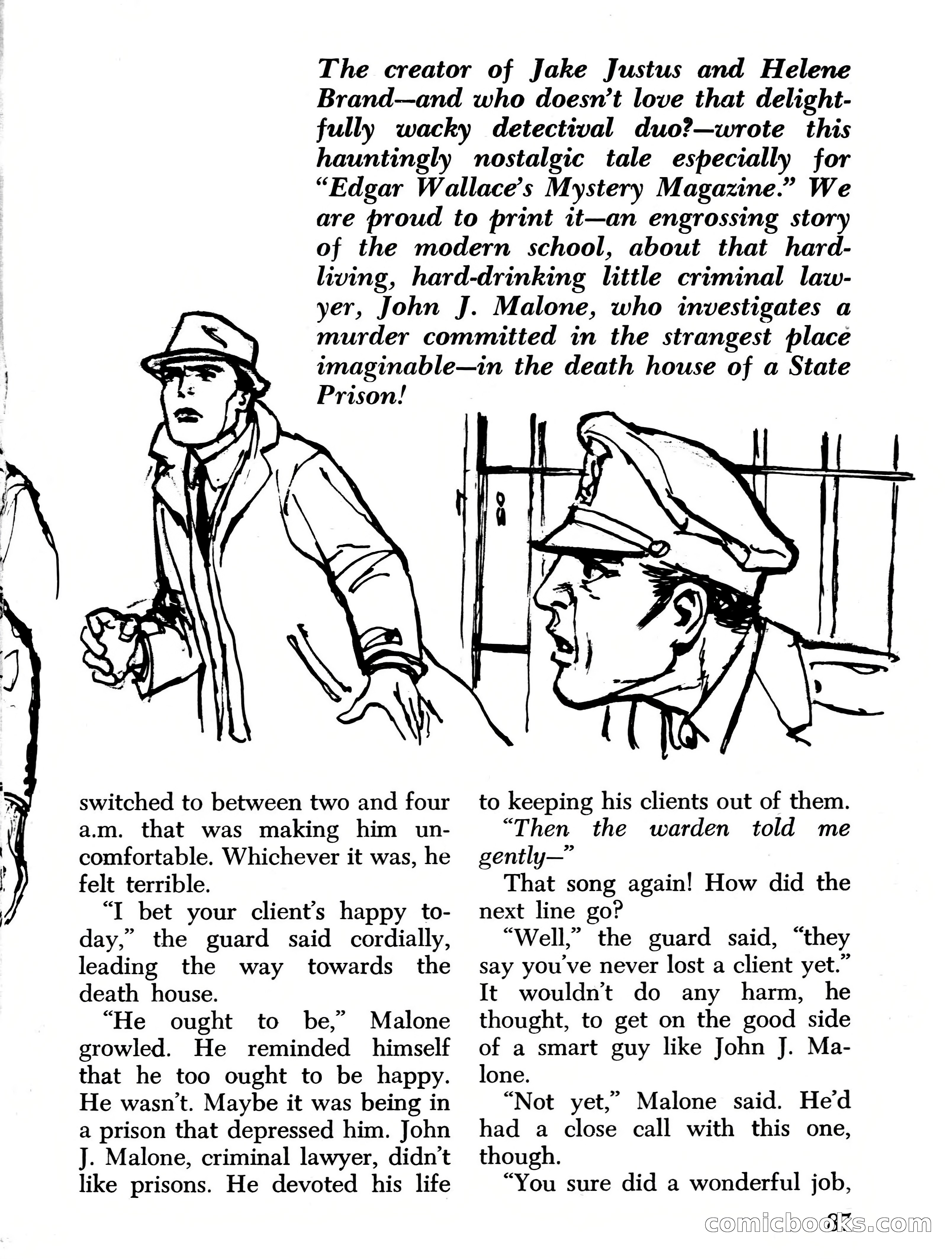 Edgar Wallace Mystery Magazine, March 1966 — page 87 of 164
