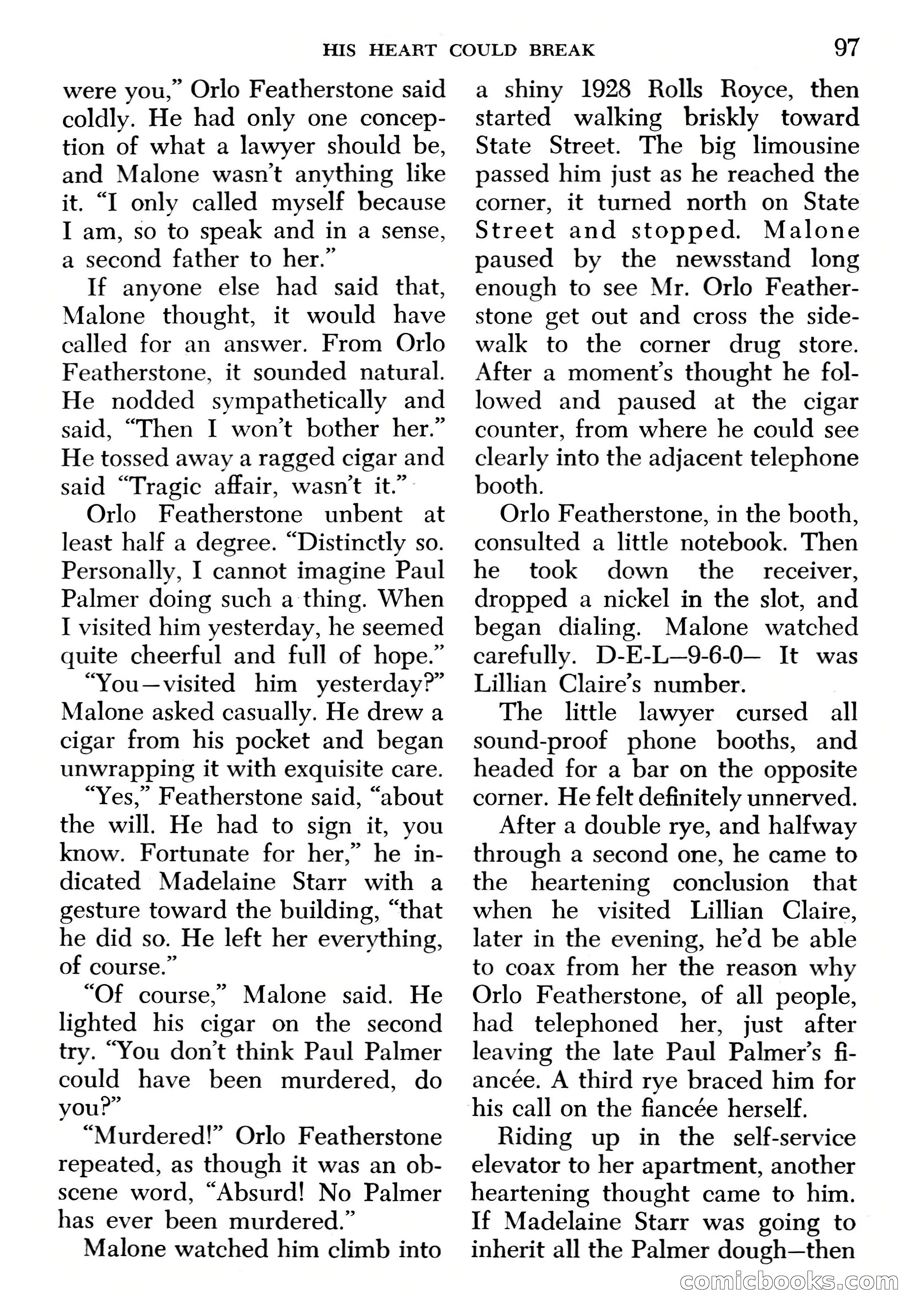 Edgar Wallace Mystery Magazine, March 1966 — page 97 of 164