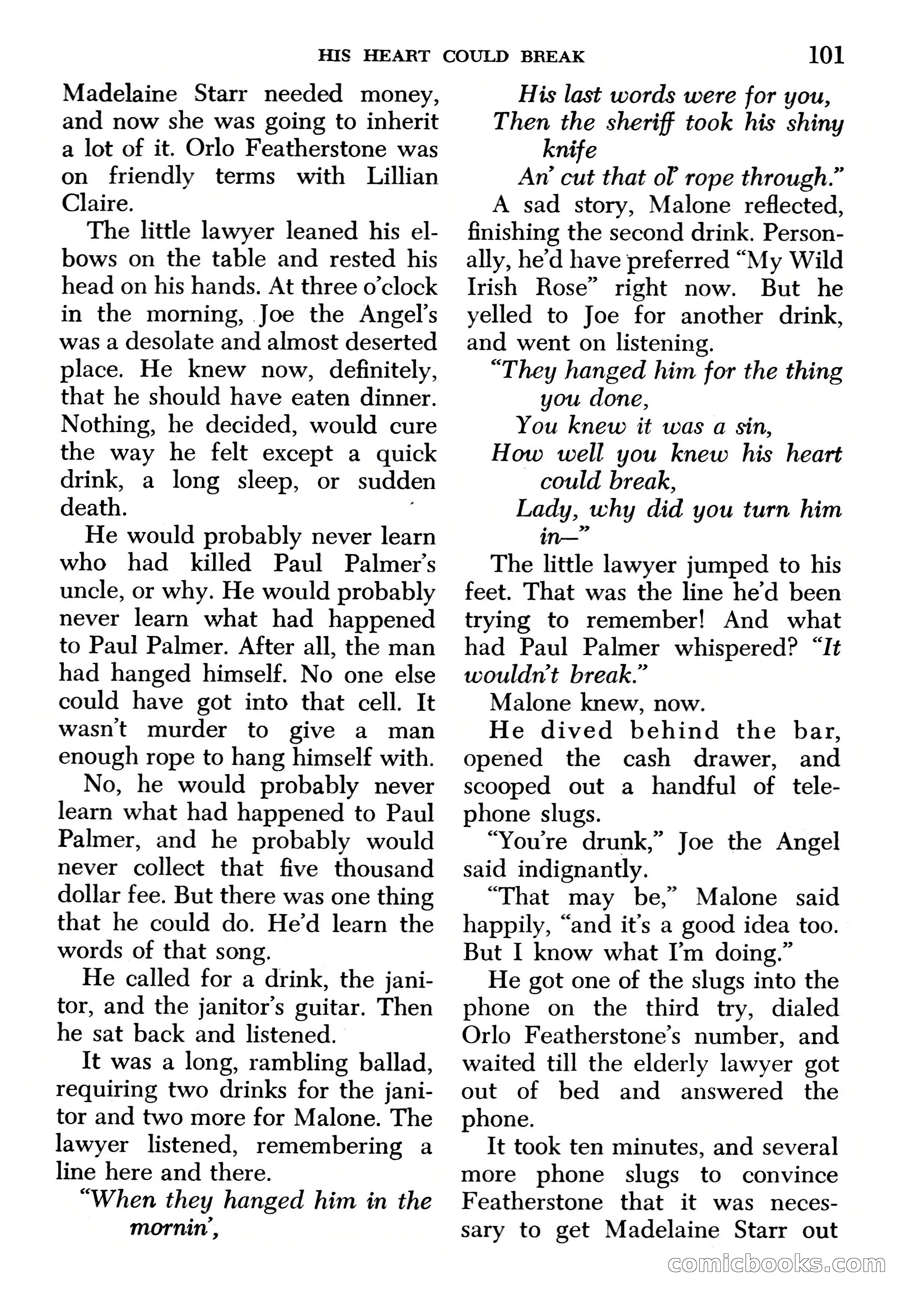 Edgar Wallace Mystery Magazine, March 1966 — page 101 of 164