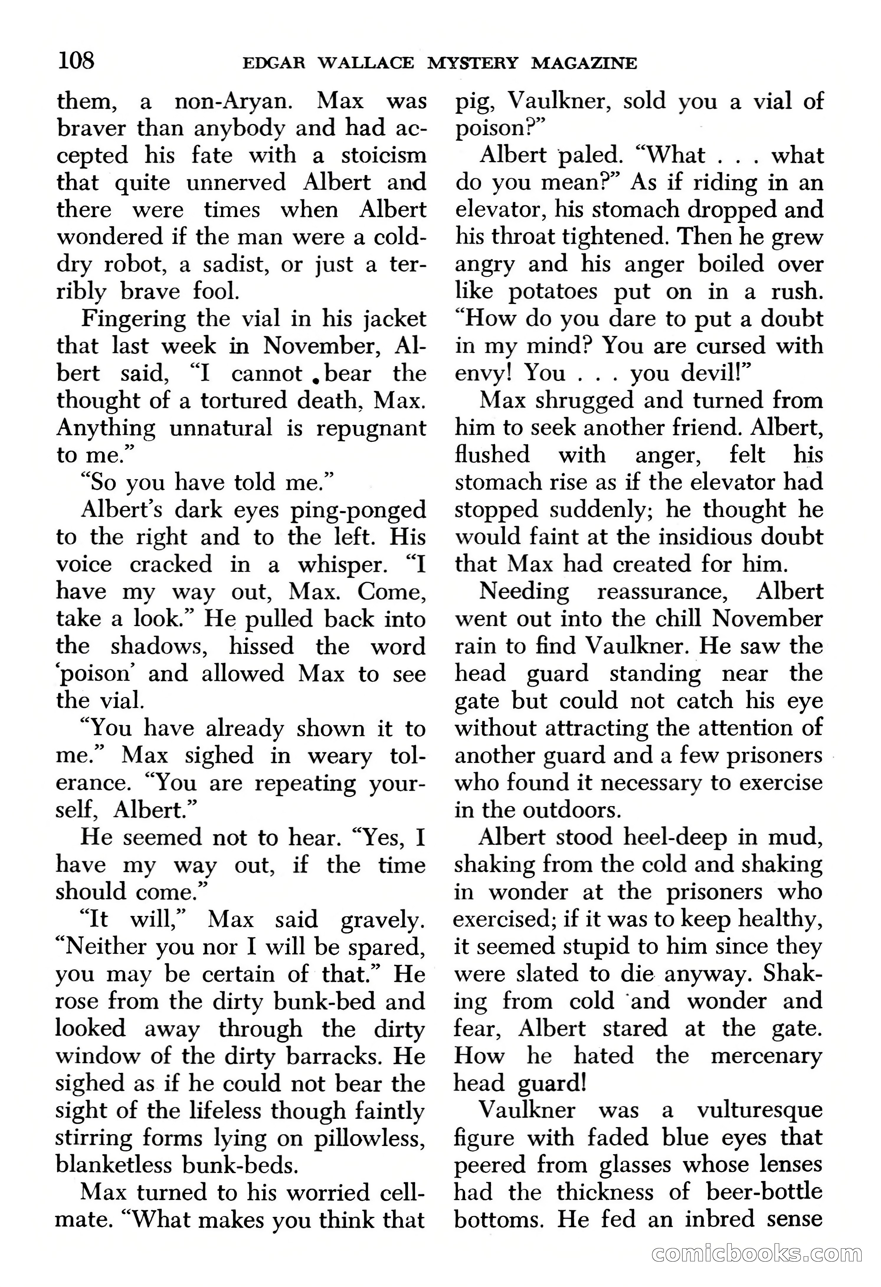 Edgar Wallace Mystery Magazine, March 1966 — page 108 of 164