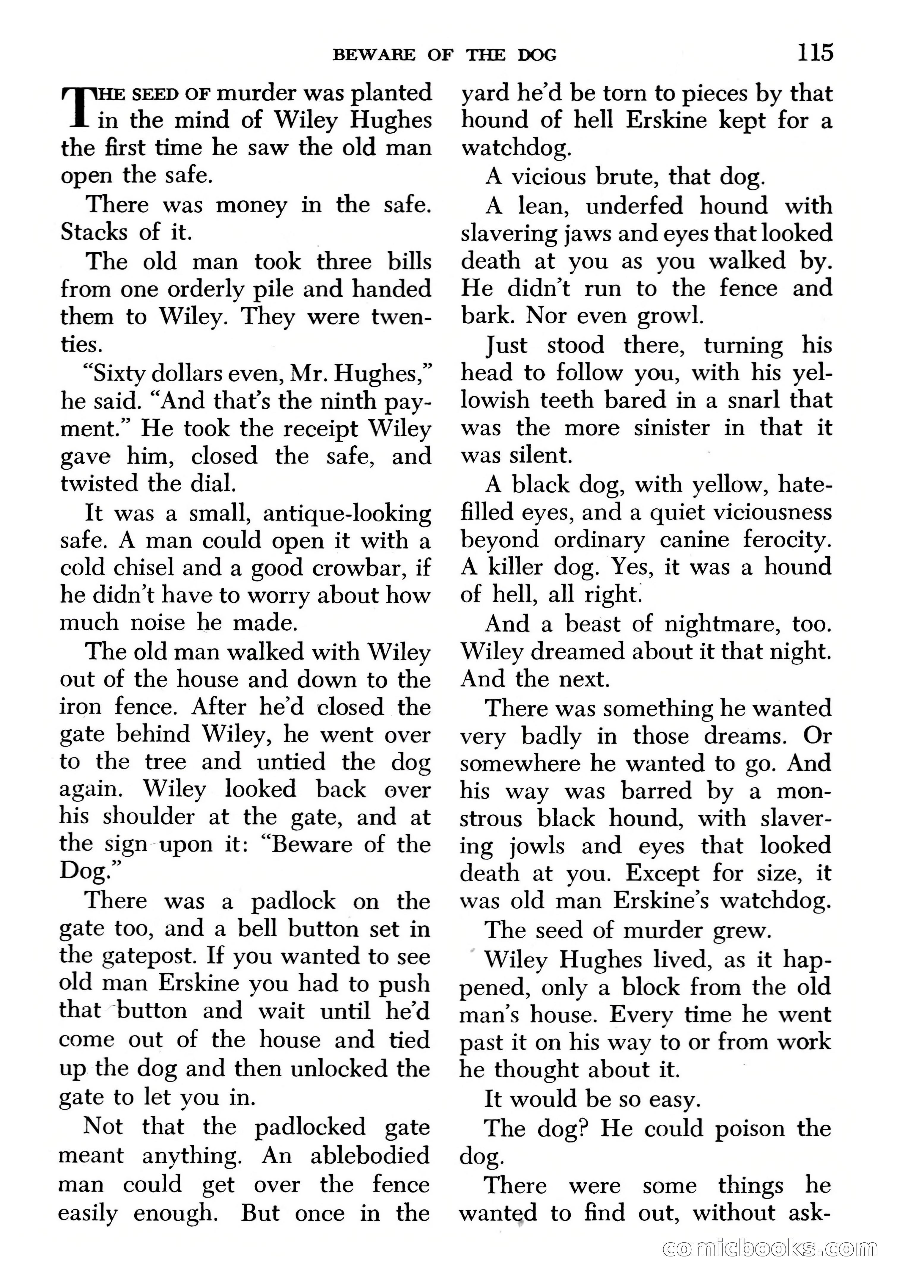 Edgar Wallace Mystery Magazine, March 1966 — page 115 of 164