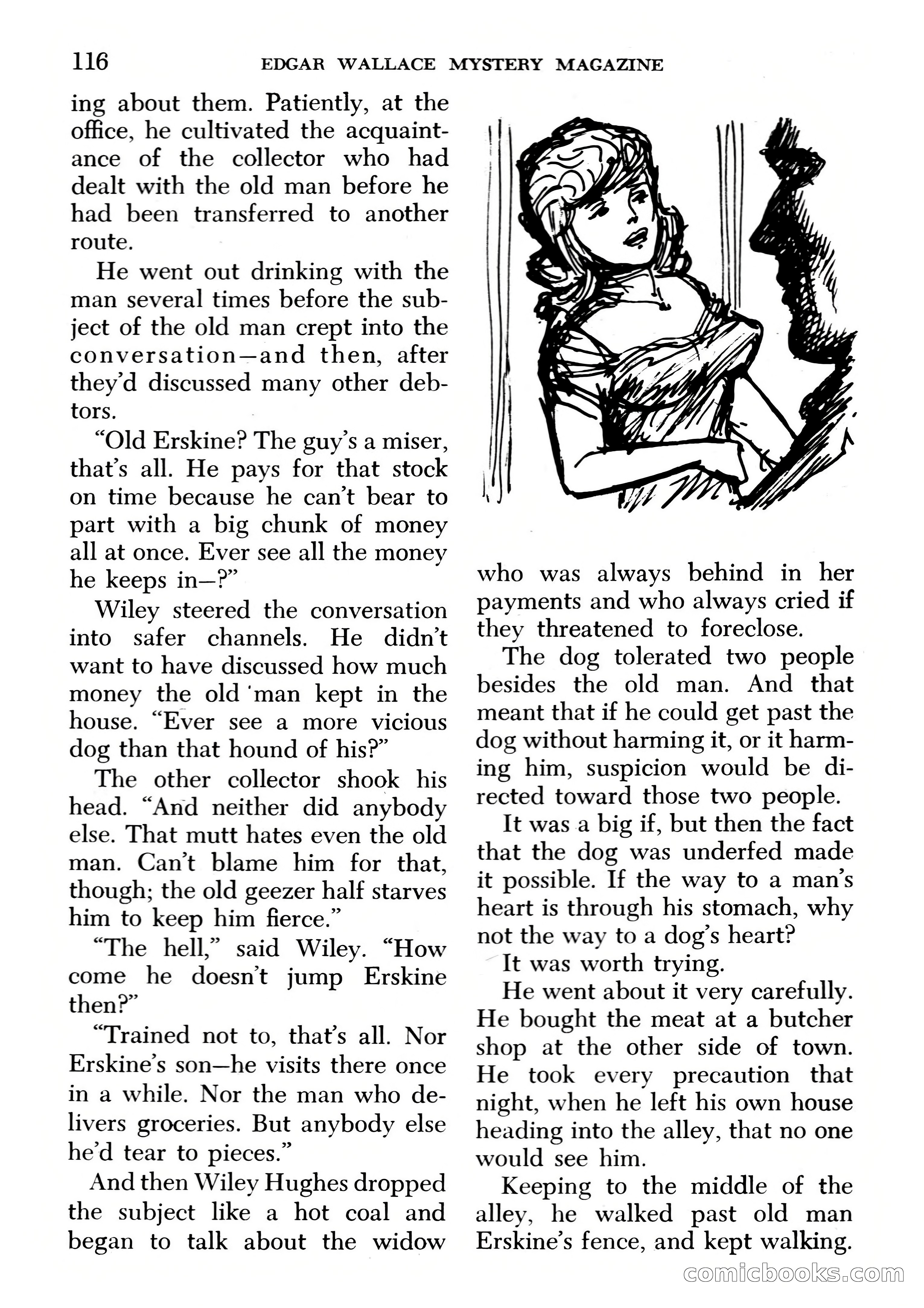 Edgar Wallace Mystery Magazine, March 1966 — page 116 of 164