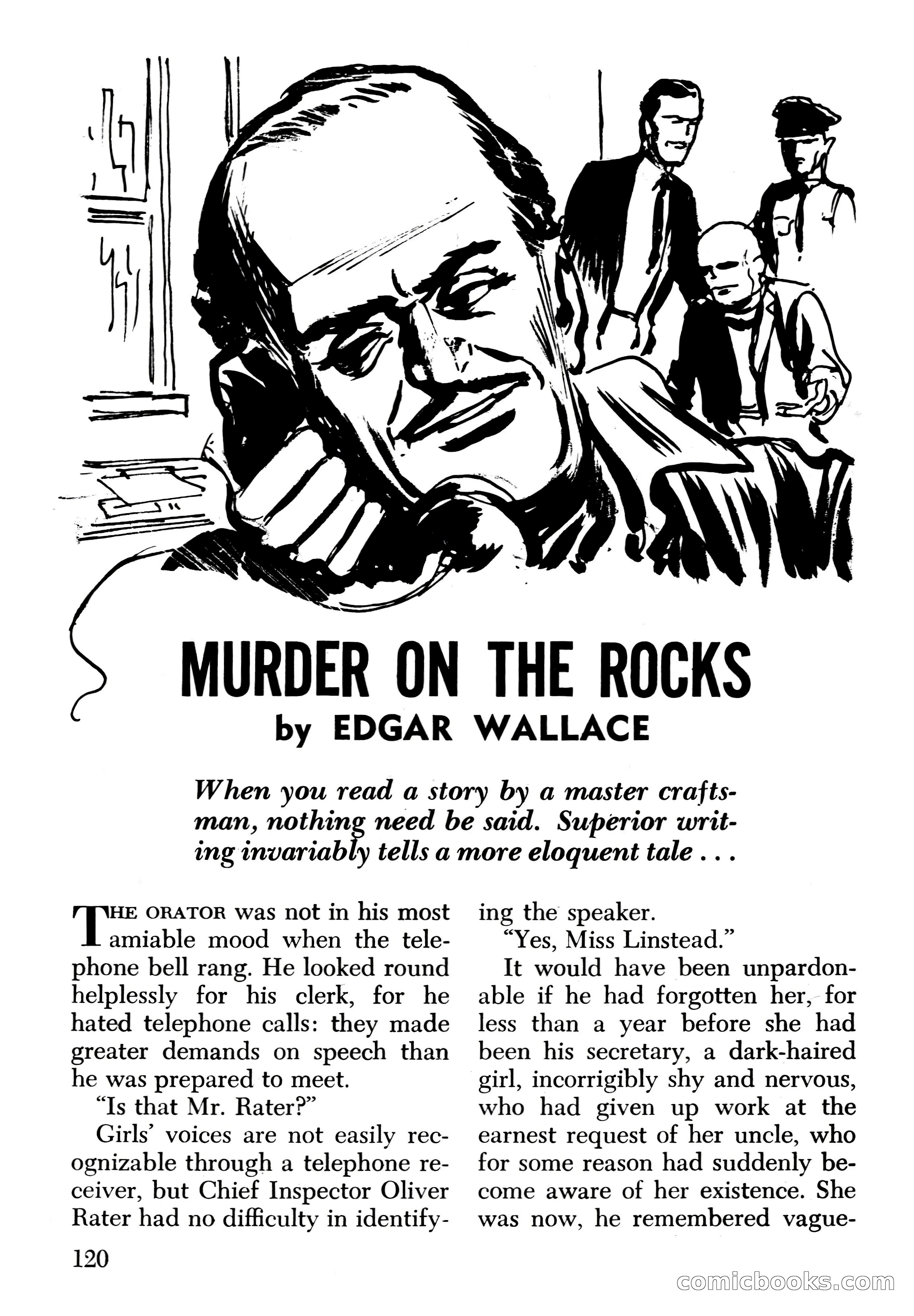 Edgar Wallace Mystery Magazine, March 1966 — page 120 of 164
