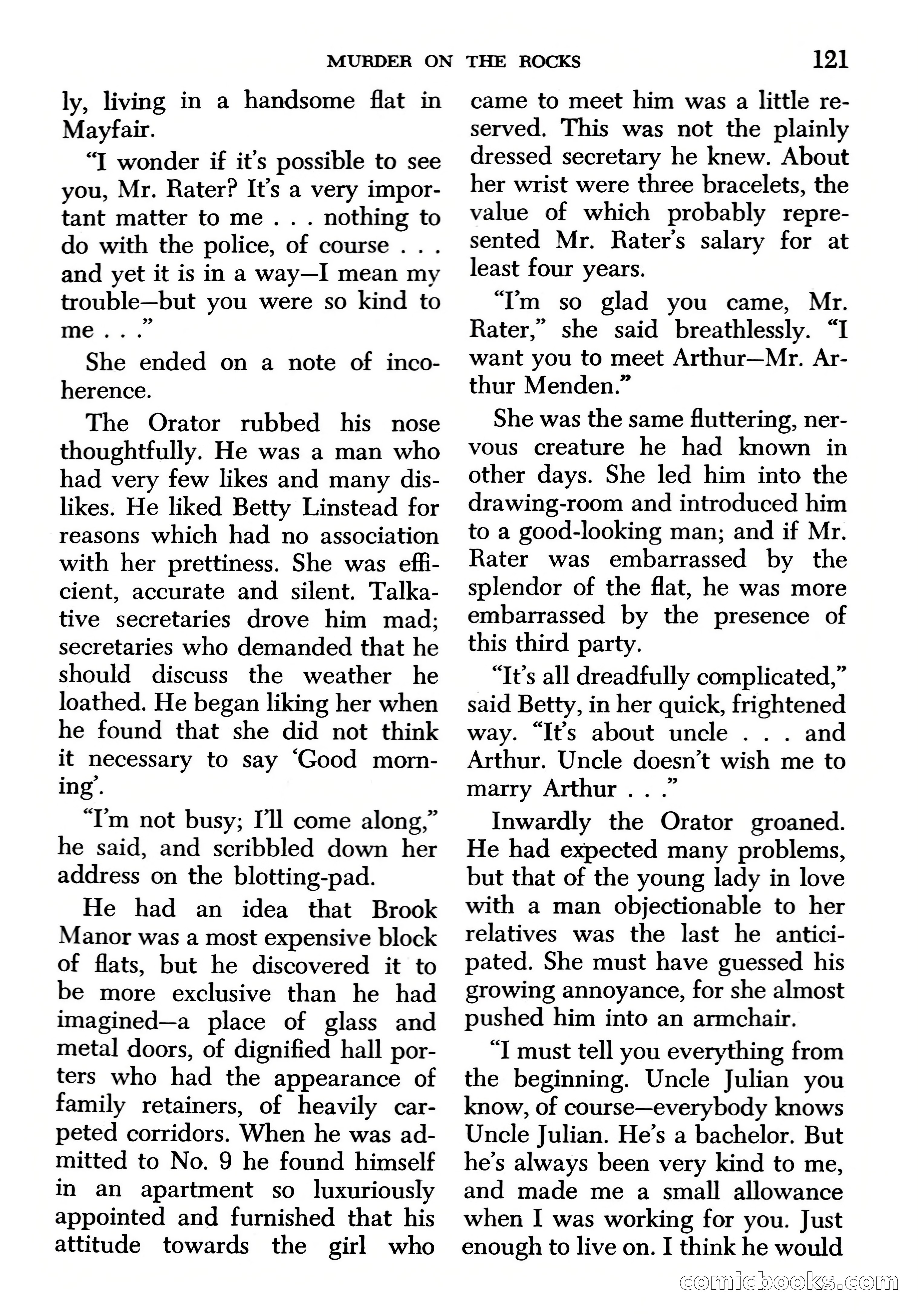 Edgar Wallace Mystery Magazine, March 1966 — page 121 of 164