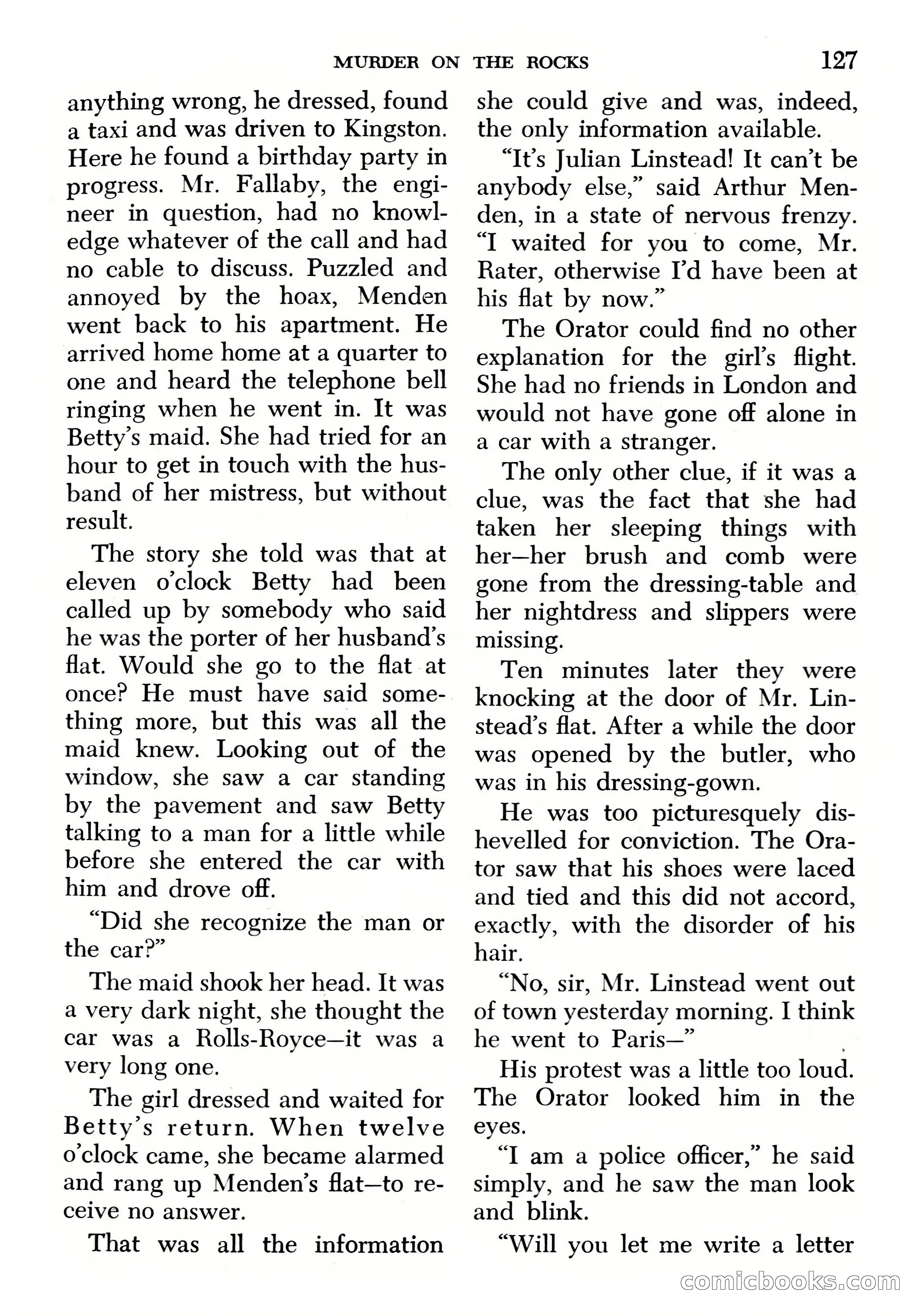 Edgar Wallace Mystery Magazine, March 1966 — page 127 of 164