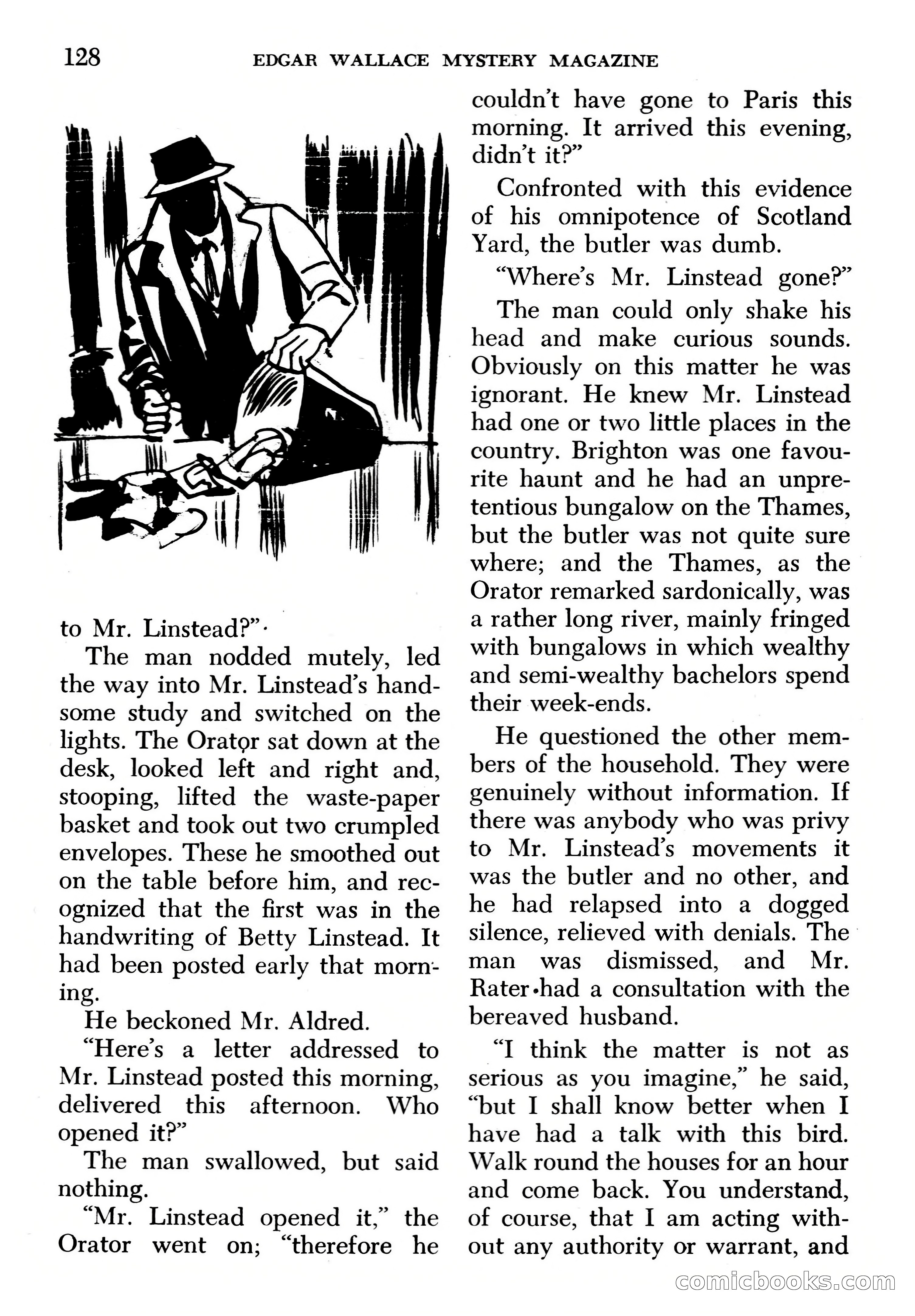 Edgar Wallace Mystery Magazine, March 1966 — page 128 of 164