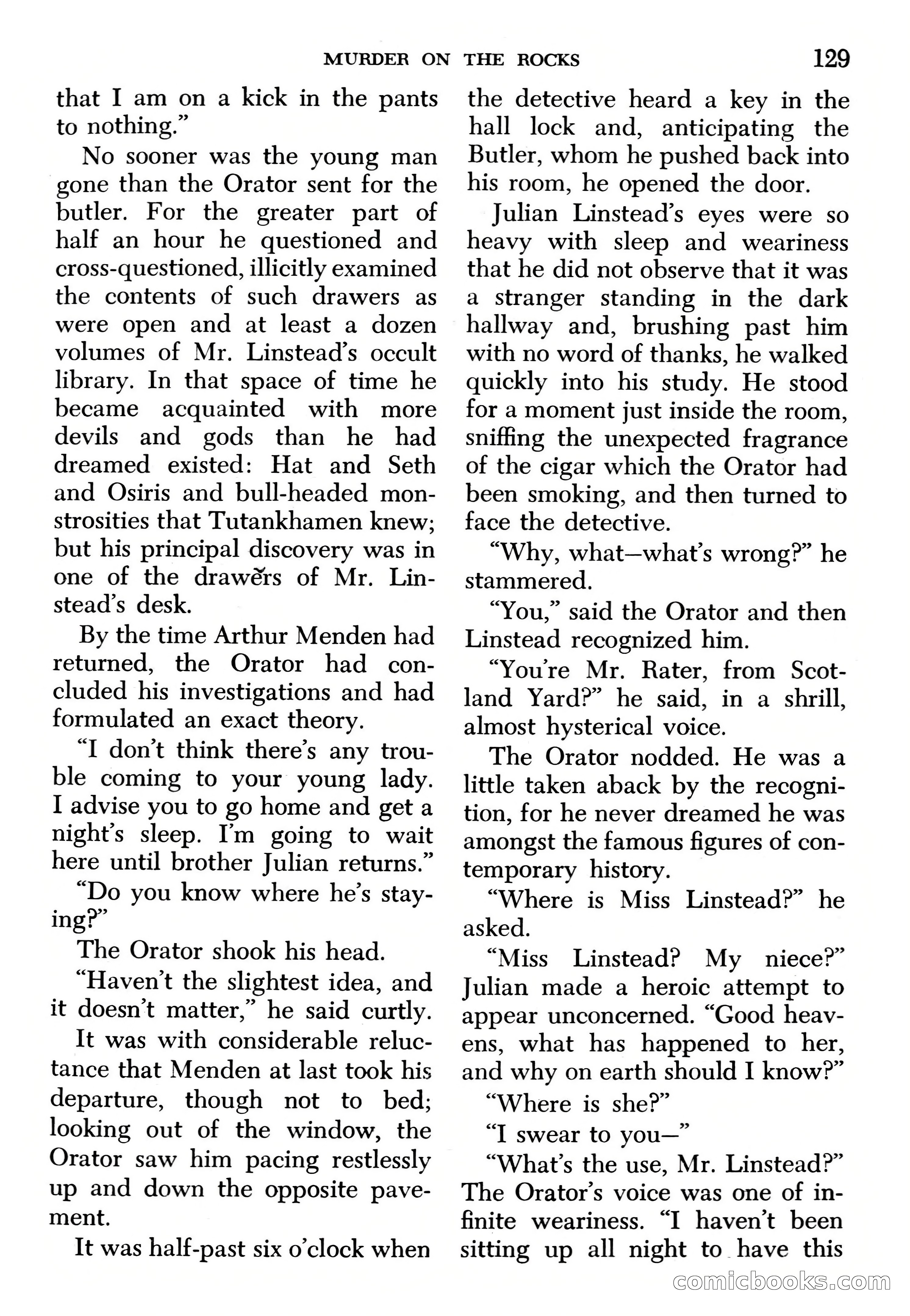 Edgar Wallace Mystery Magazine, March 1966 — page 129 of 164